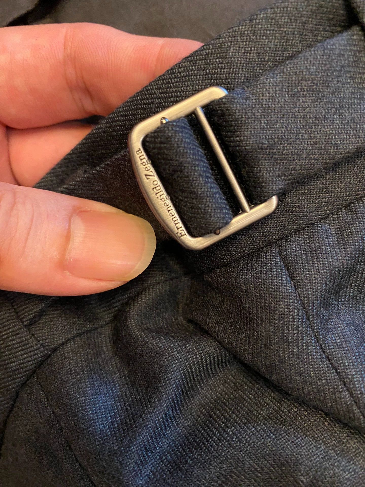 Ermenegildo Zegna Zegna Main Line Swiss-Made 100% Wool Charcoal Trousers Size US 32 / EU 48 - 5 Thumbnail