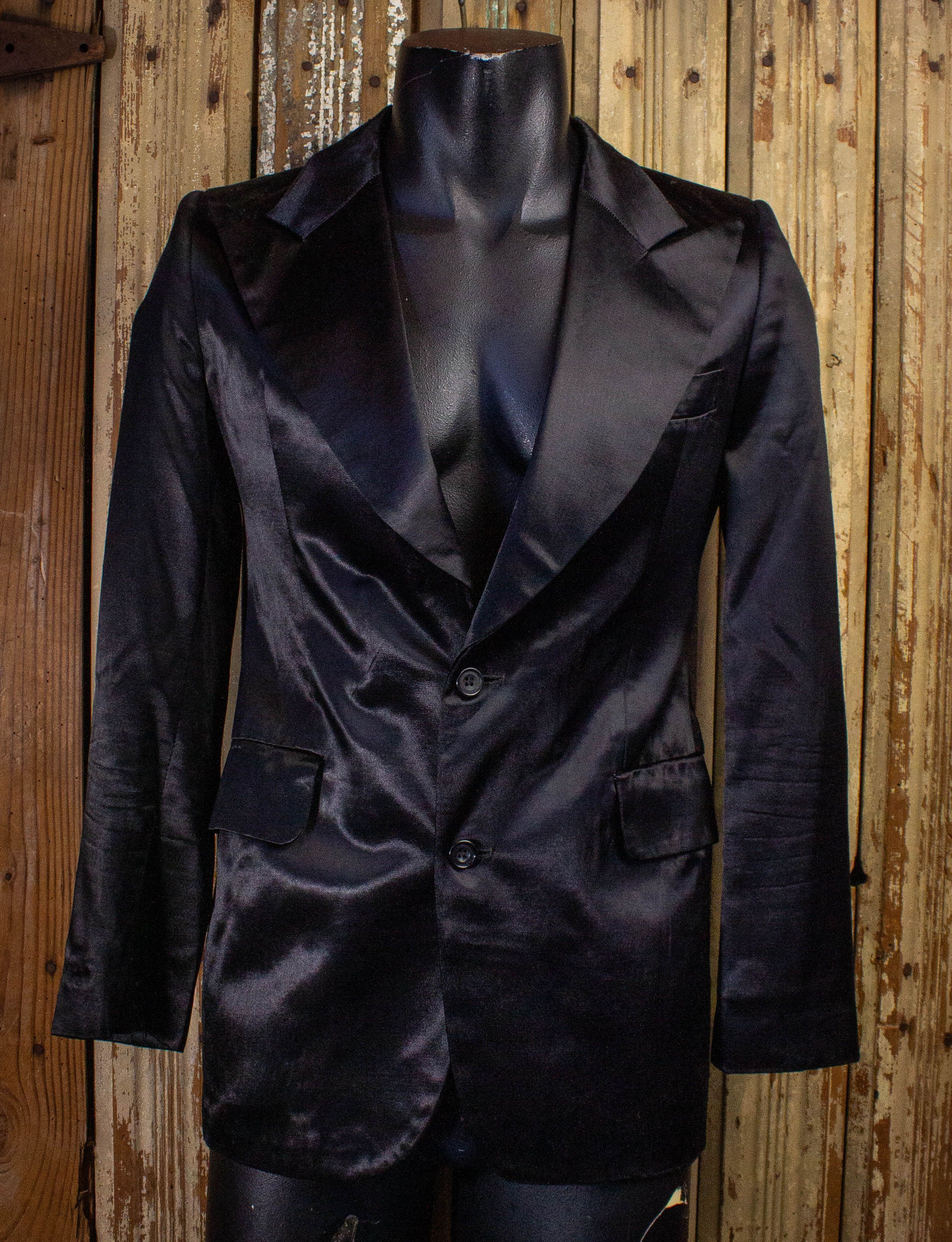 Vintage Jumping Jack Flash Black Satin Blazer 70s