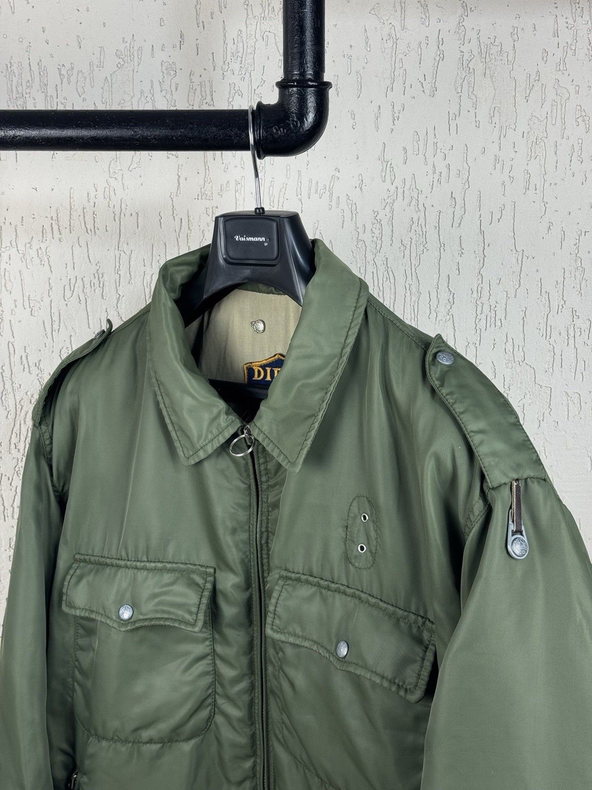 Diesel × Vintage Diesel State Guard Military Bomber Jacket Made In Italy Size US XL / EU 56 / 4 - 2 Thumbnail