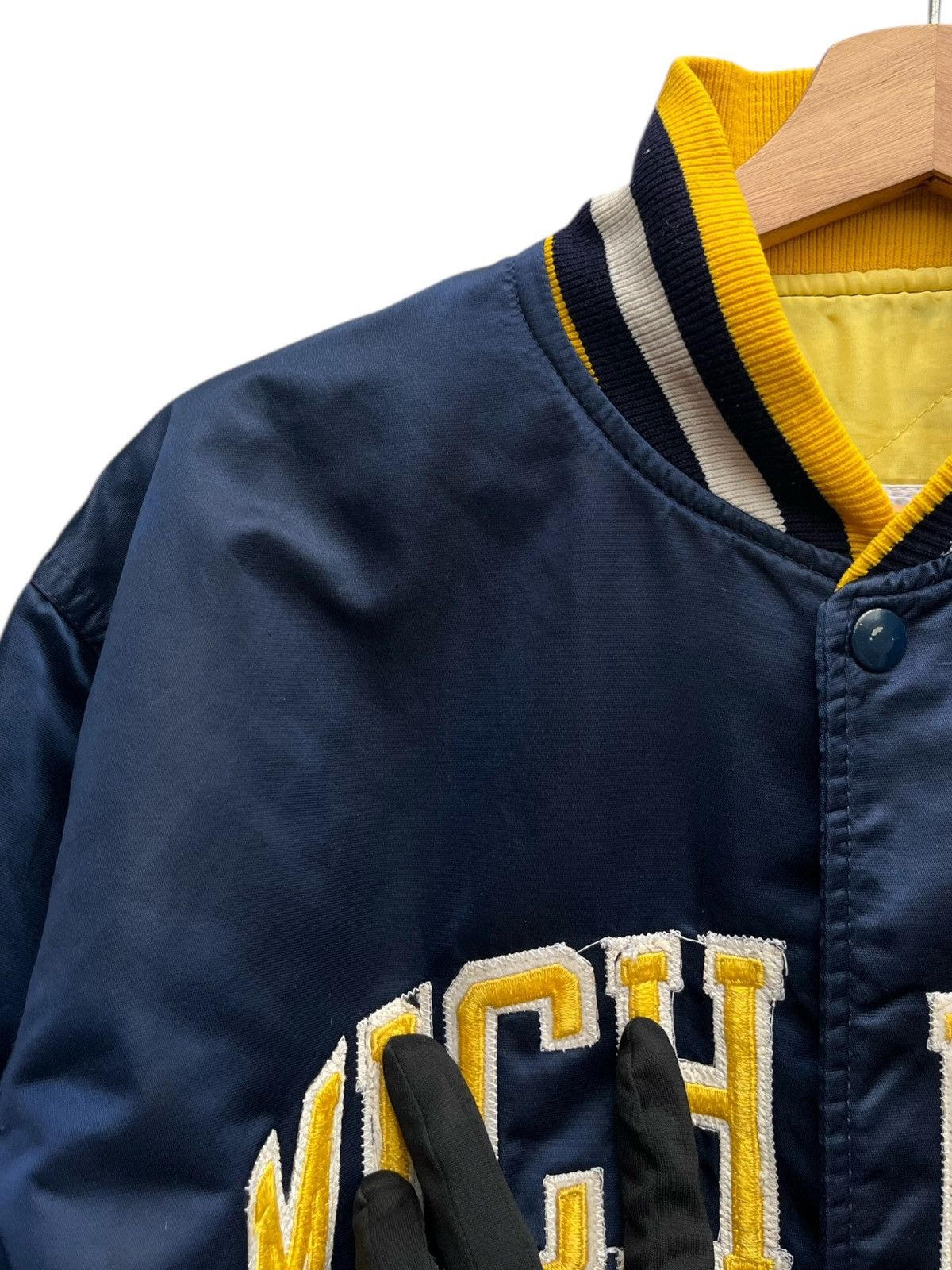 Starter Vintage Starter Michigan Wolverines Satin Varsity Jacket Size US M / EU 48-50 / 2 - 9 Thumbnail