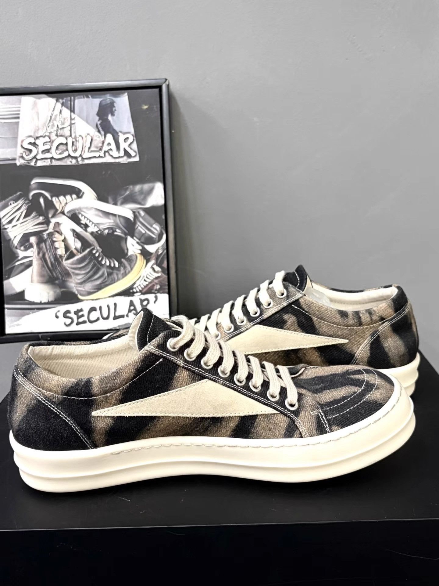 Rick Owens Rick Owens 24FW Flame Low-Top Sneakers K34 Size US 8 / EU 41 - 6 Thumbnail