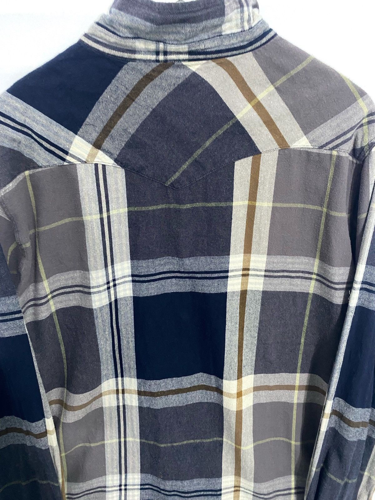 Levi's Vintage Clothing Vintage Levis Flannel Shirt Plaid pearl snap Size US XXL / EU 58 / 5 - 4 Thumbnail