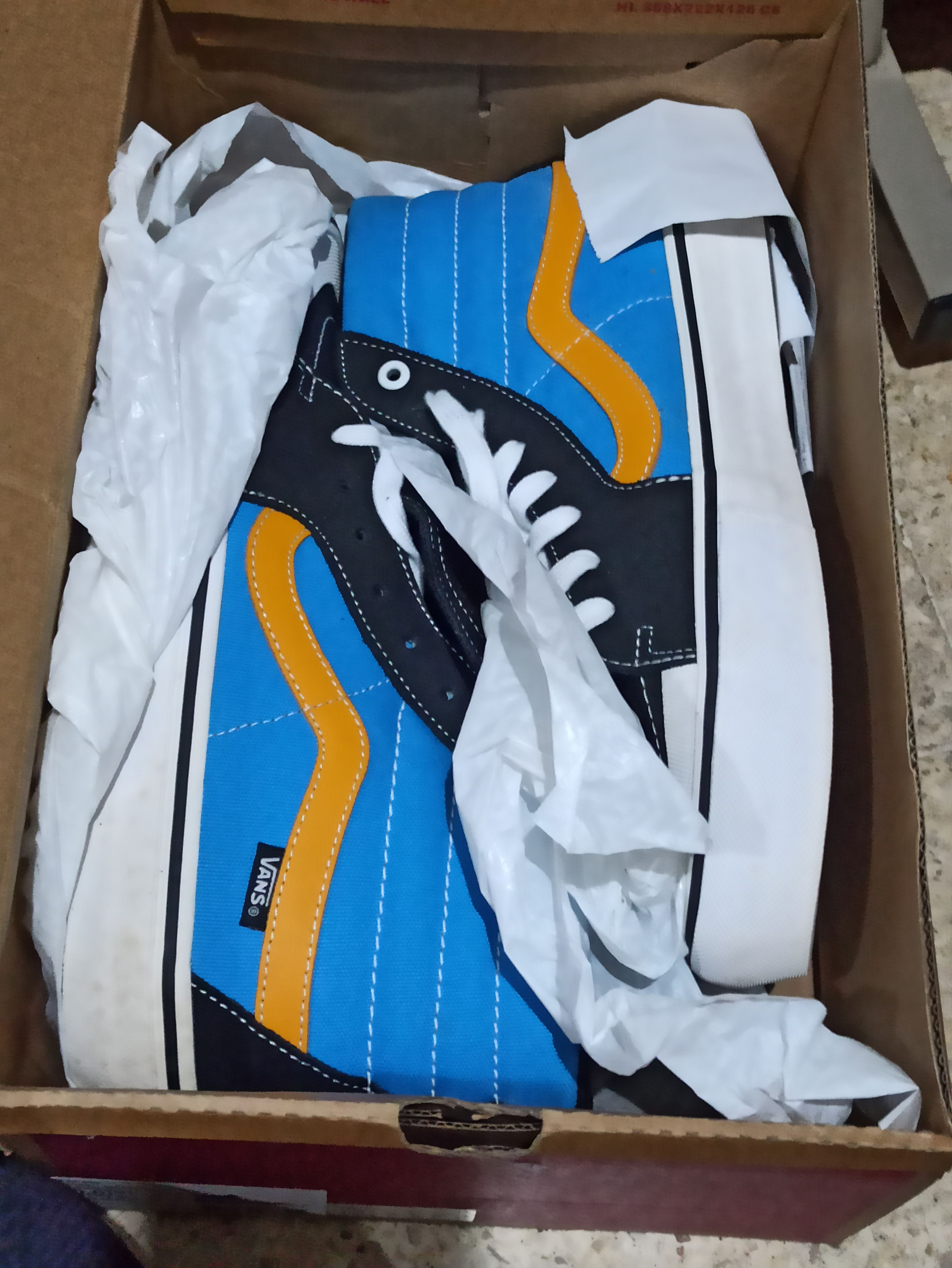 Vans Vans Sk8 Hi knee Slide Black Blue Size US 10 / EU 43 - 4 Thumbnail