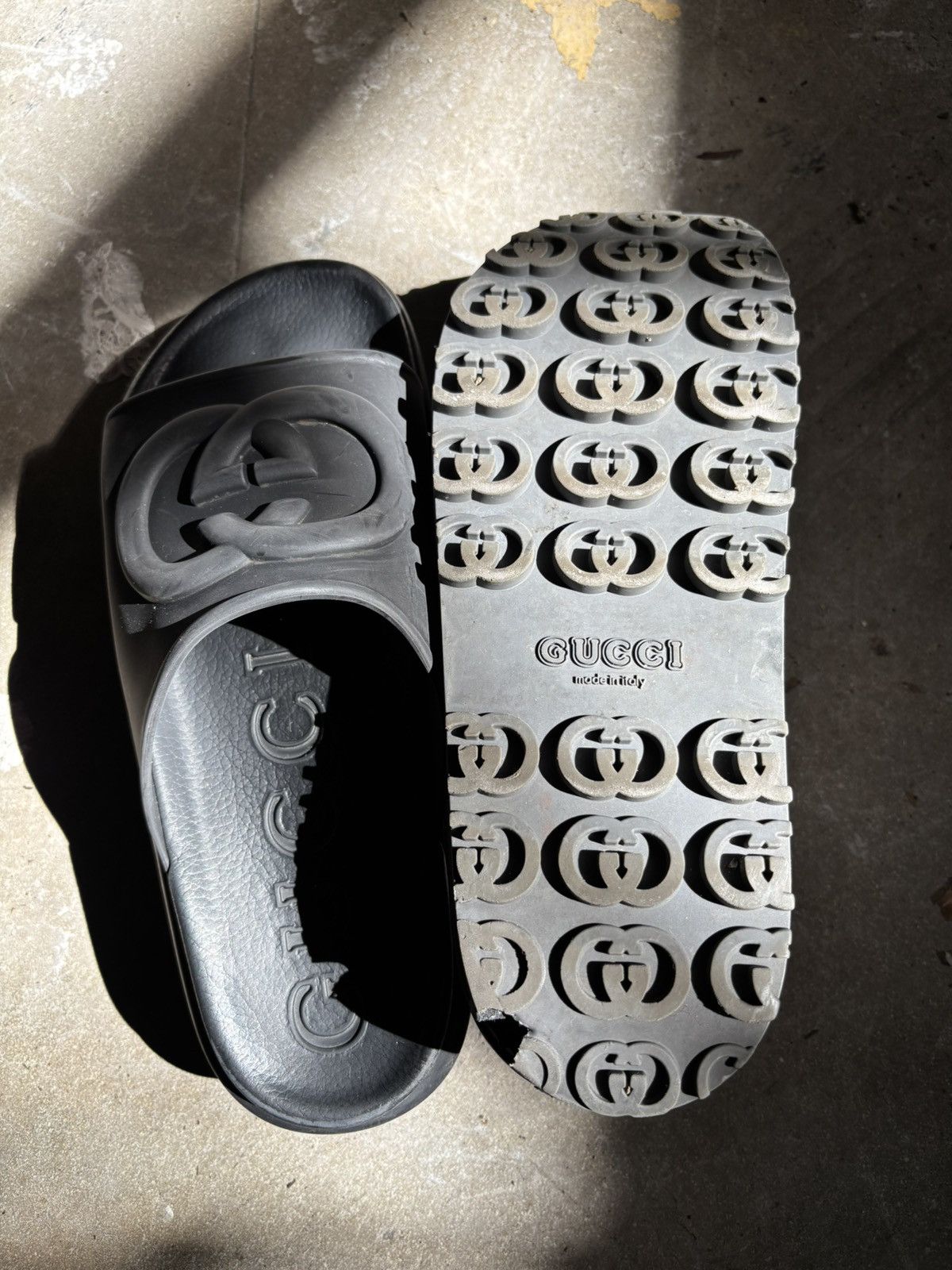 Gucci Gucci black platform slides Size US 8.5 / EU 41-42 - 9 Thumbnail
