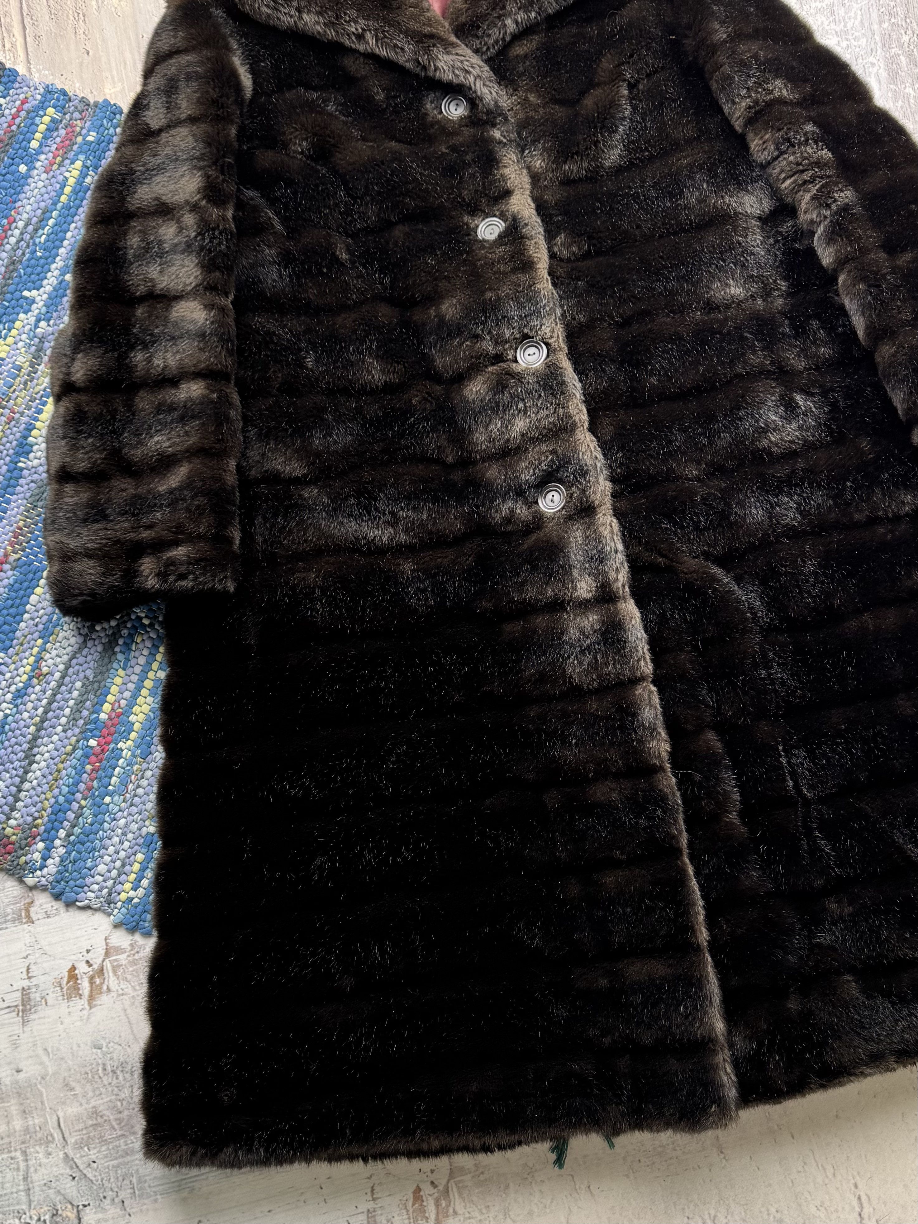 Vintage Vintage Faux Fur Coat A700(493) Size L / US 10 / IT 46 - 3 Thumbnail
