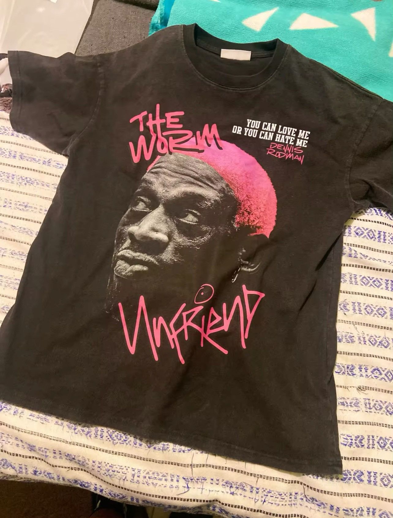 Vintage Dennis Rodman black vintage tee Size US M / EU 48-50 / 2 - 2 Thumbnail