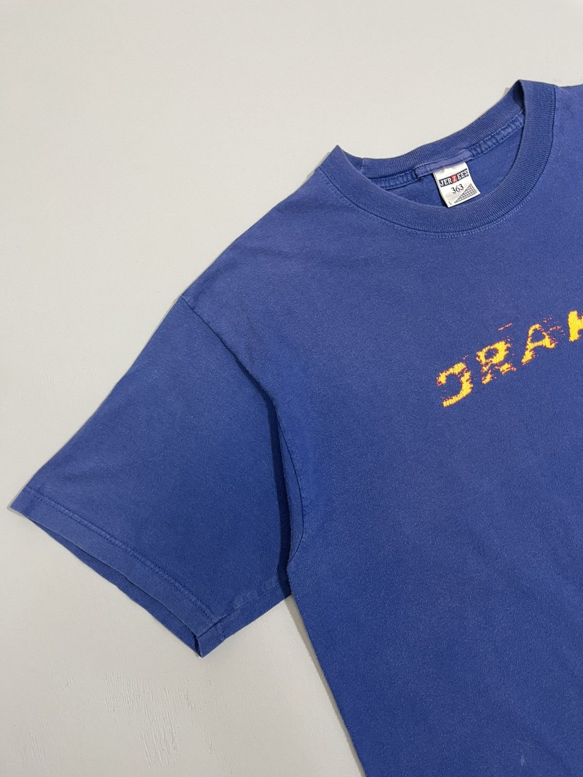 Rap Tees Vintage 90's Drake Flames Logo Jerzees Graphic Y2k Rap Tee Size US L / EU 52-54 / 3 - 7 Thumbnail