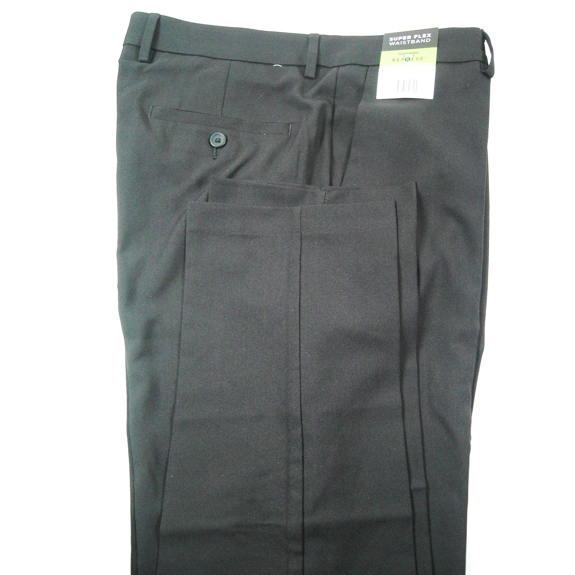Kenneth Cole Kenneth Cole Men’s Dress Pant Slim Fit Stretch Fabric Black Size US 34 / EU 50 - 3 Thumbnail