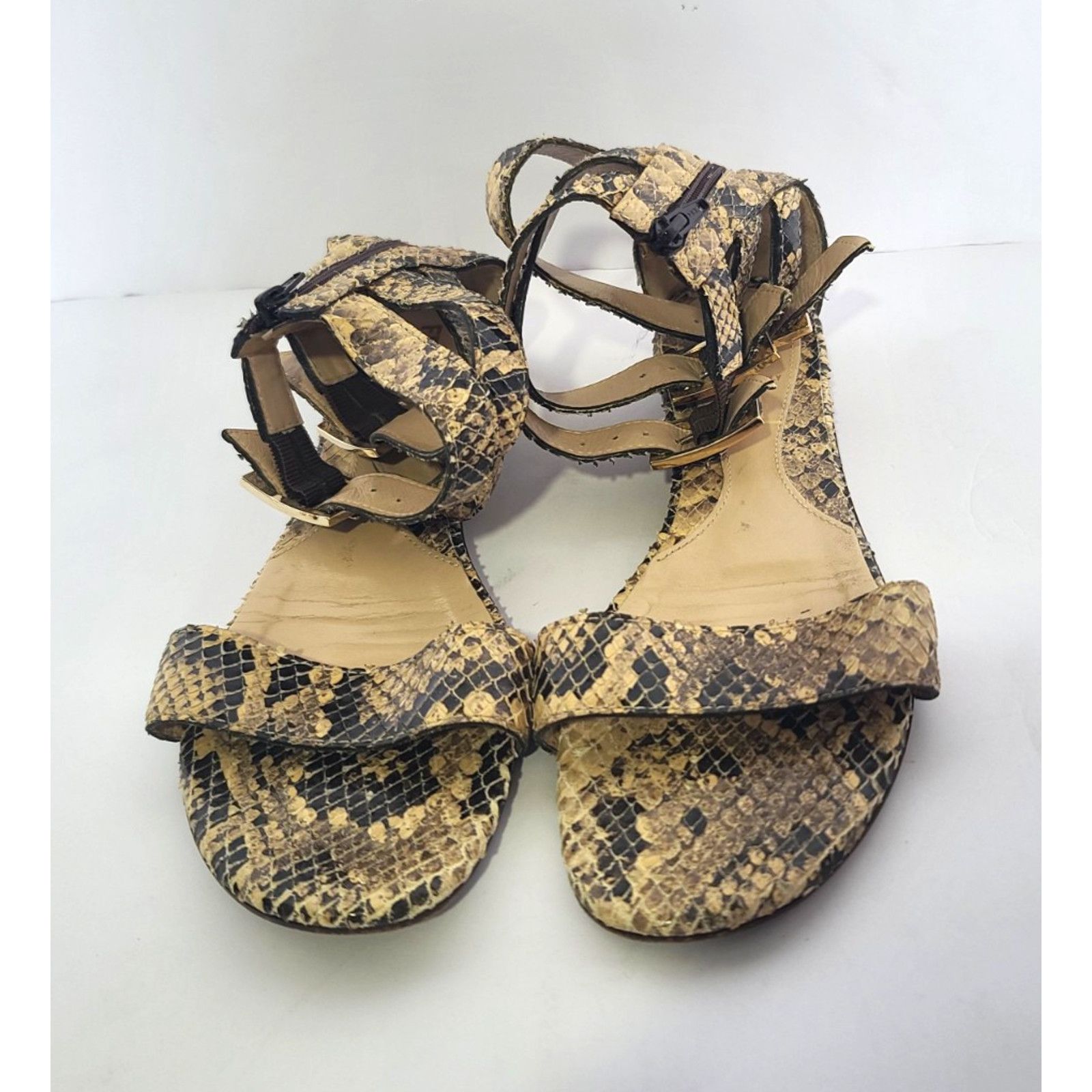 Fendi Fendi First Fendance Snake Gladiator Sandals EUR 36 US 6 Size US 6 / IT 36 - 4 Thumbnail