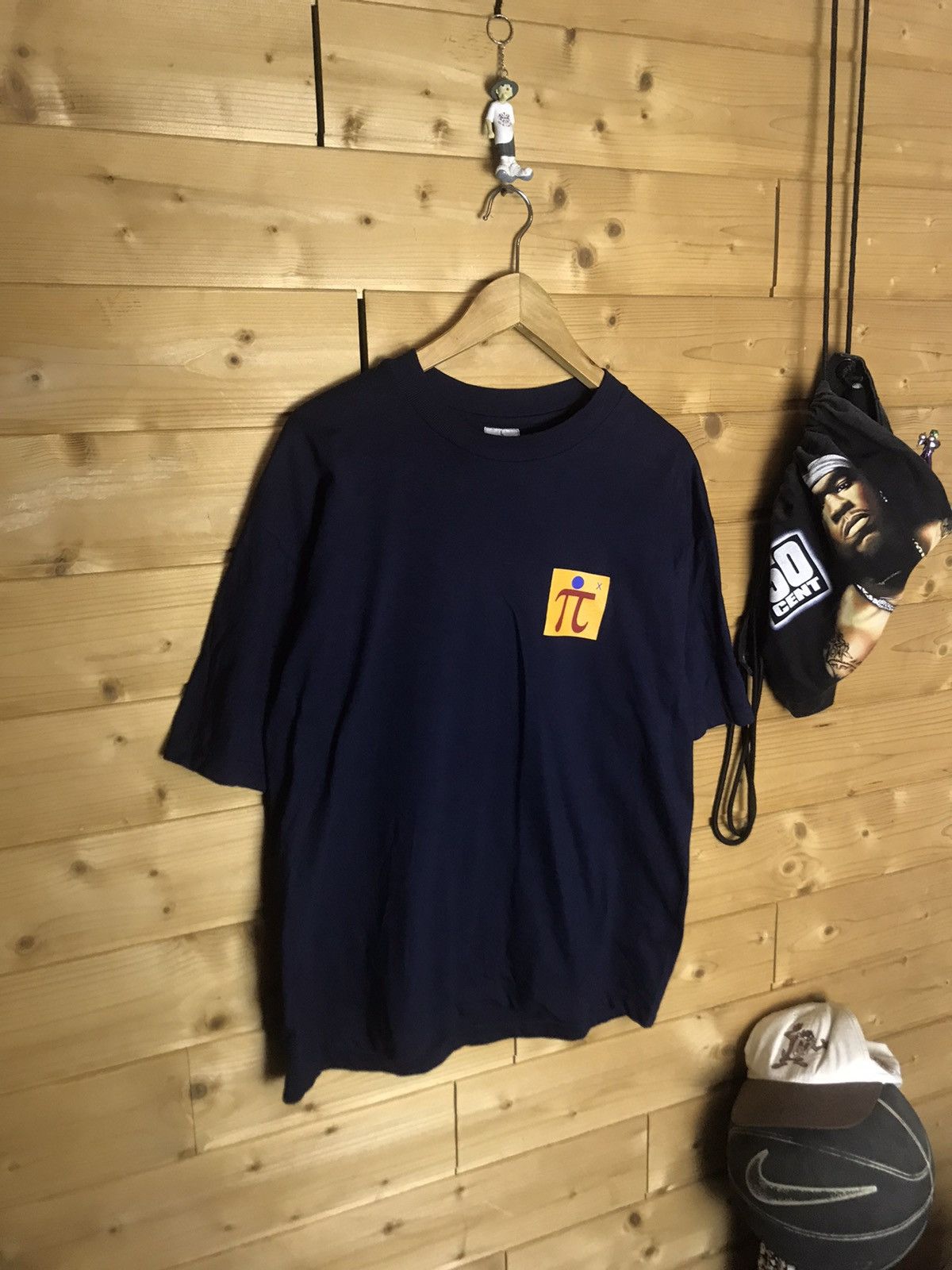 Vintage Vintage 90s pi number 3.14 t-shirt Size US L / EU 52-54 / 3 - 2 Thumbnail