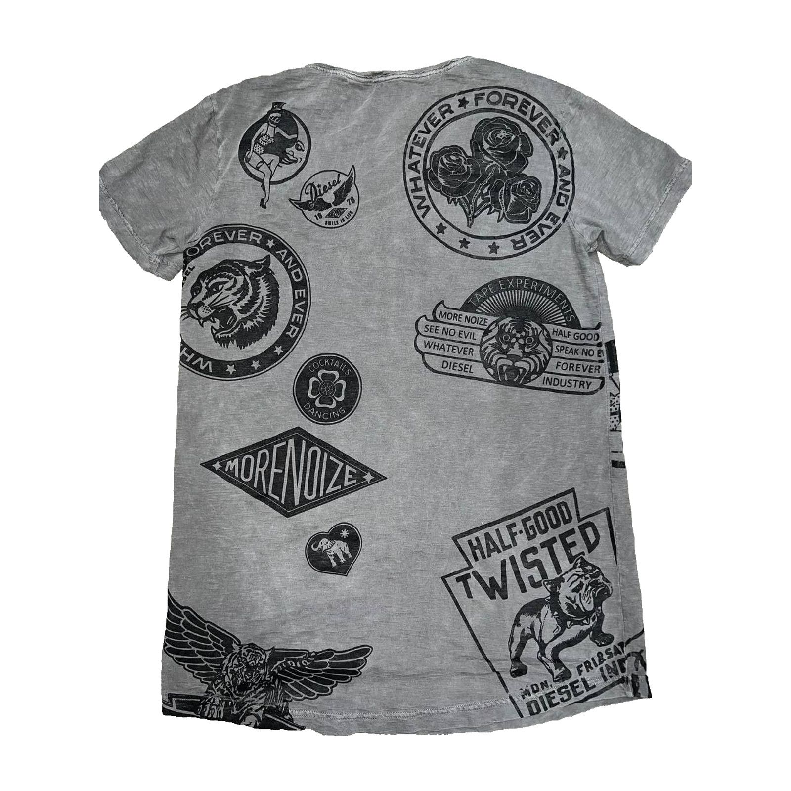 Diesel Diesel Graffiti mens t-shirt short sleeve black L A003165 Size US XXS / EU 40 - 8 Thumbnail