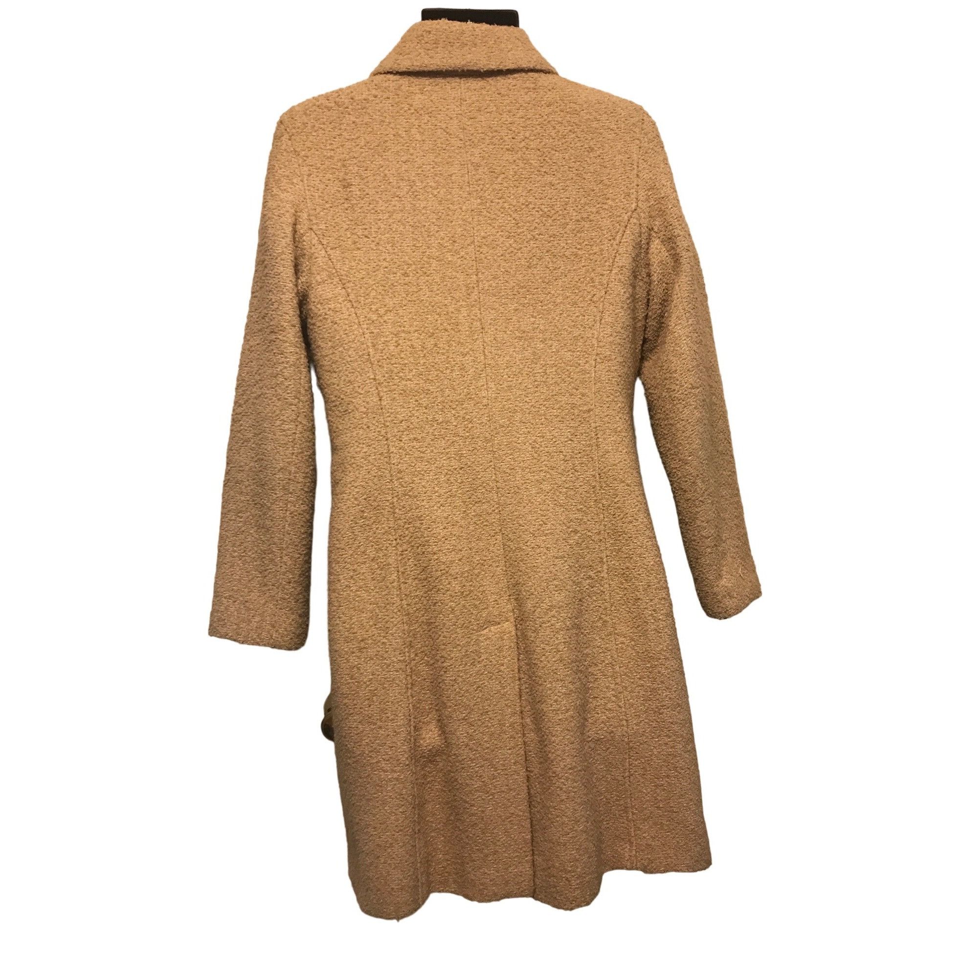 Halston Halston Women's Vintage Oatmeal Tweed Wool Fall Winter Coat Size L / US 10 / IT 46 - 2 Thumbnail