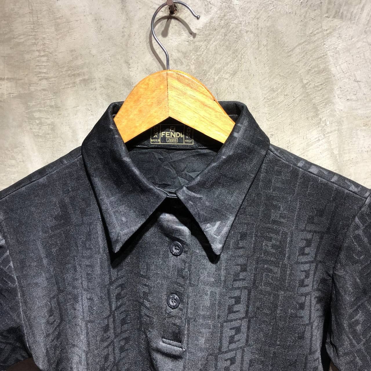 Fendi Fendi Zucca Monogram Half Button short sleeve polo Size XS / US 0-2 / IT 36-38 - 3 Thumbnail