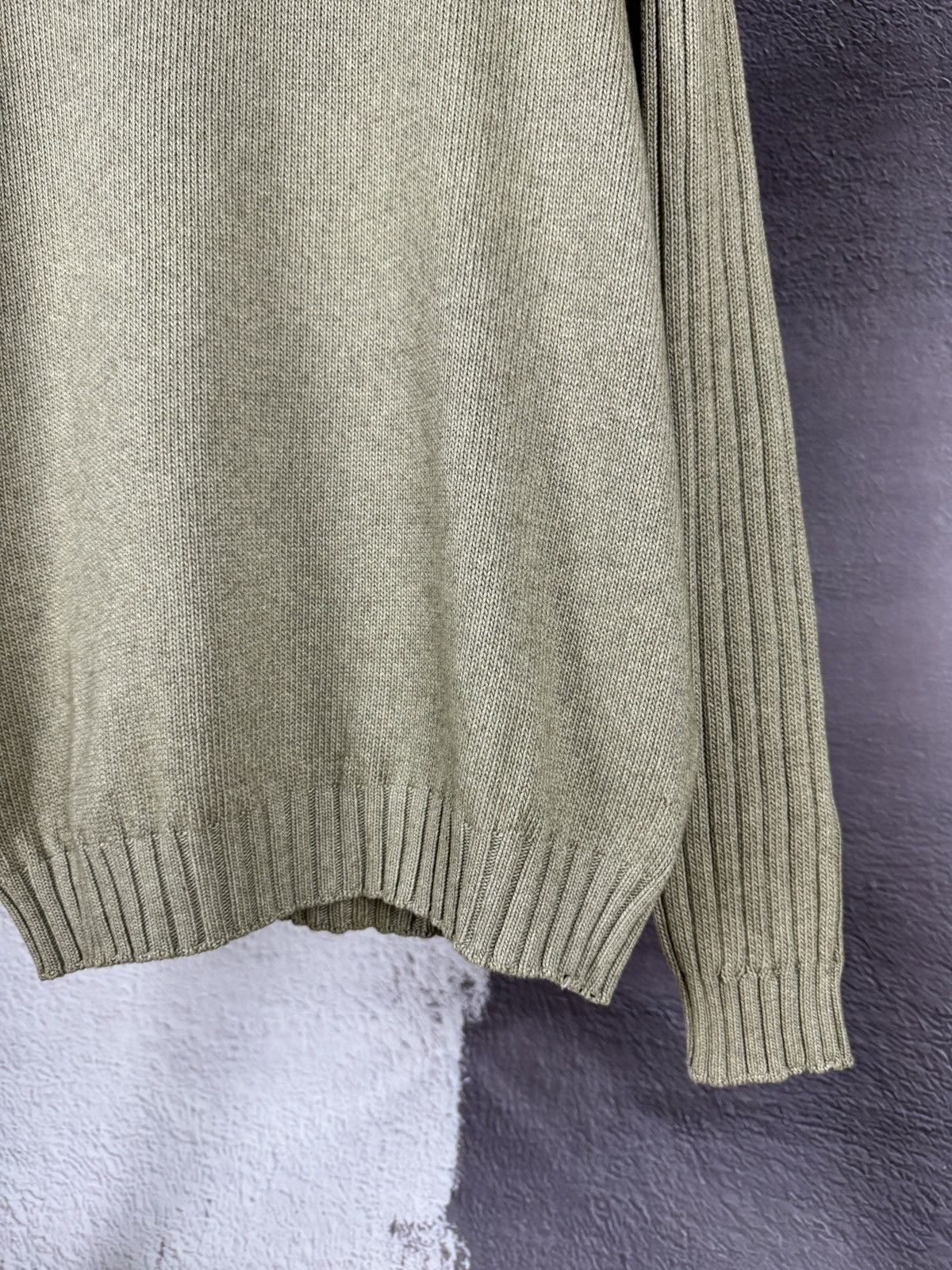 Ermenegildo Zegna Zegna Sport beige cotton cashmere half button down sweater Size US XXL / EU 58 / 5 - 7 Thumbnail
