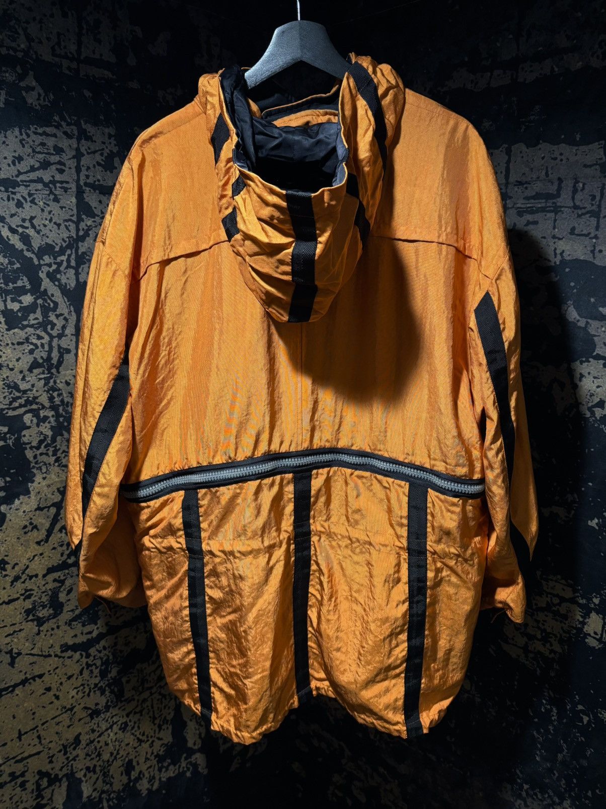 Issey Miyake × Vintage Issey Miyake SS 1993 Orange Reversible Cargo Zipper Parka Size US L / EU 52-54 / 3 - 4 Thumbnail