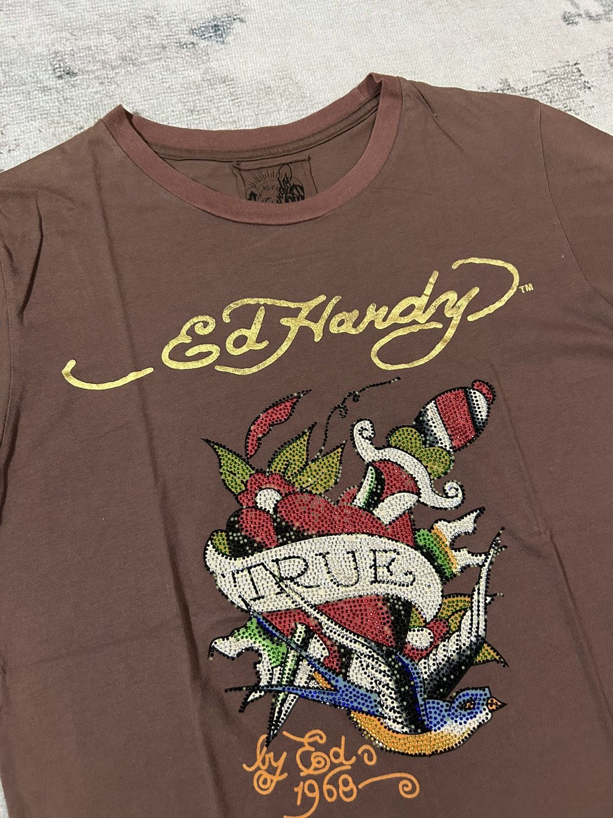 Ed Hardy Y2K Ed Hardy Skull Logo Tee Size US L / EU 52-54 / 3 - 3 Thumbnail