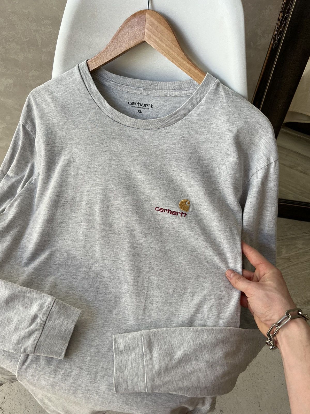 Carhartt × Carhartt Wip Carhartt Script Logo Longsleeve Size US XL / EU 56 / 4 - 3 Thumbnail