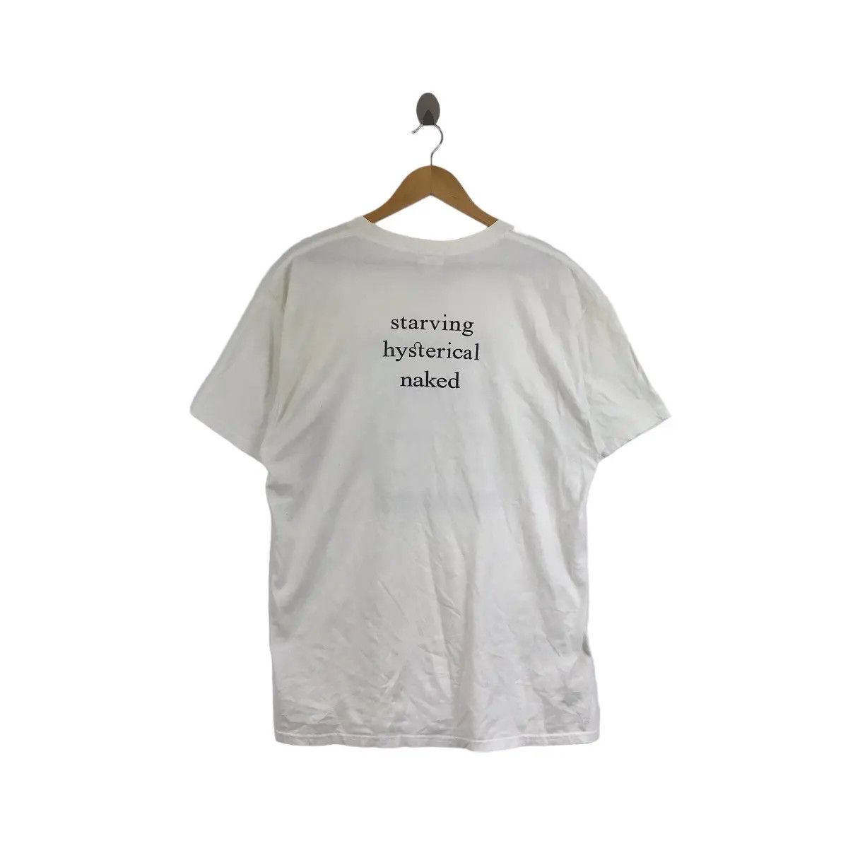 Vintage Vtg HOWL ALLEN GINSBERG Starving Hysterical Naked Tee Shirt Size US L / EU 52-54 / 3 - 4 Thumbnail