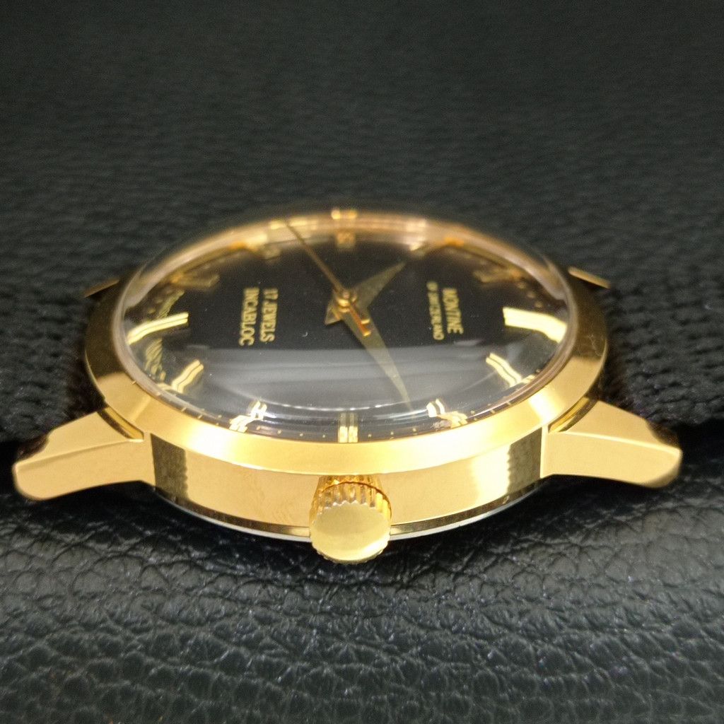 Other VINTAGE MONTINE HAND-WINDING SWISS MENS WATCH a444169 Size 38 - 5 Thumbnail