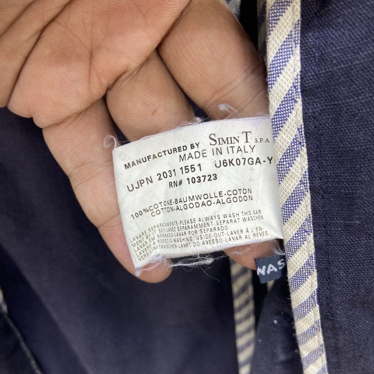 Armani Made in Italy Armani Jeans Workwear Chore Jacket Size US S / EU 44-46 / 1 - 16 Thumbnail