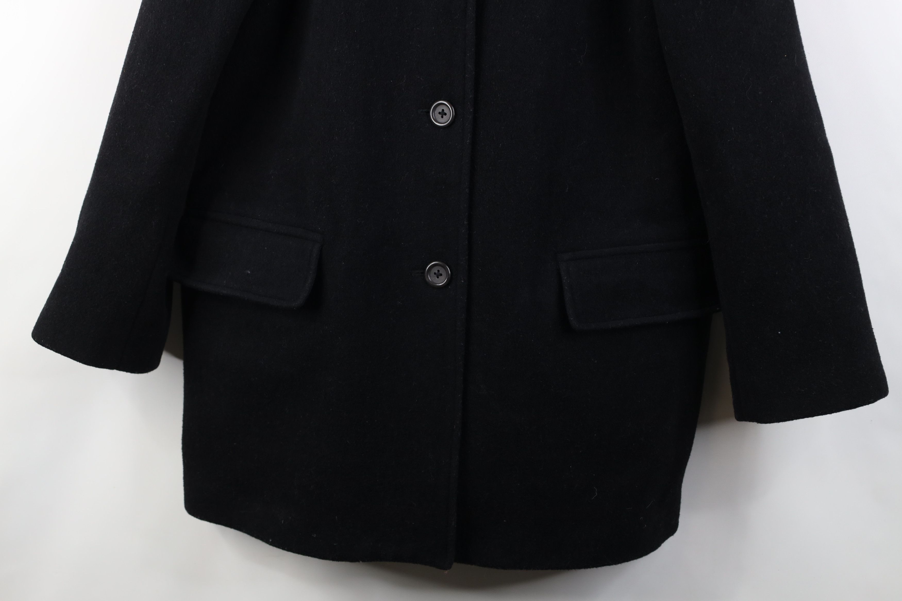 J.Crew Vintage Y2K J Crew Faded Wool Button Jacket Coat Black Size M / US 6-8 / IT 42-44 - 3 Thumbnail