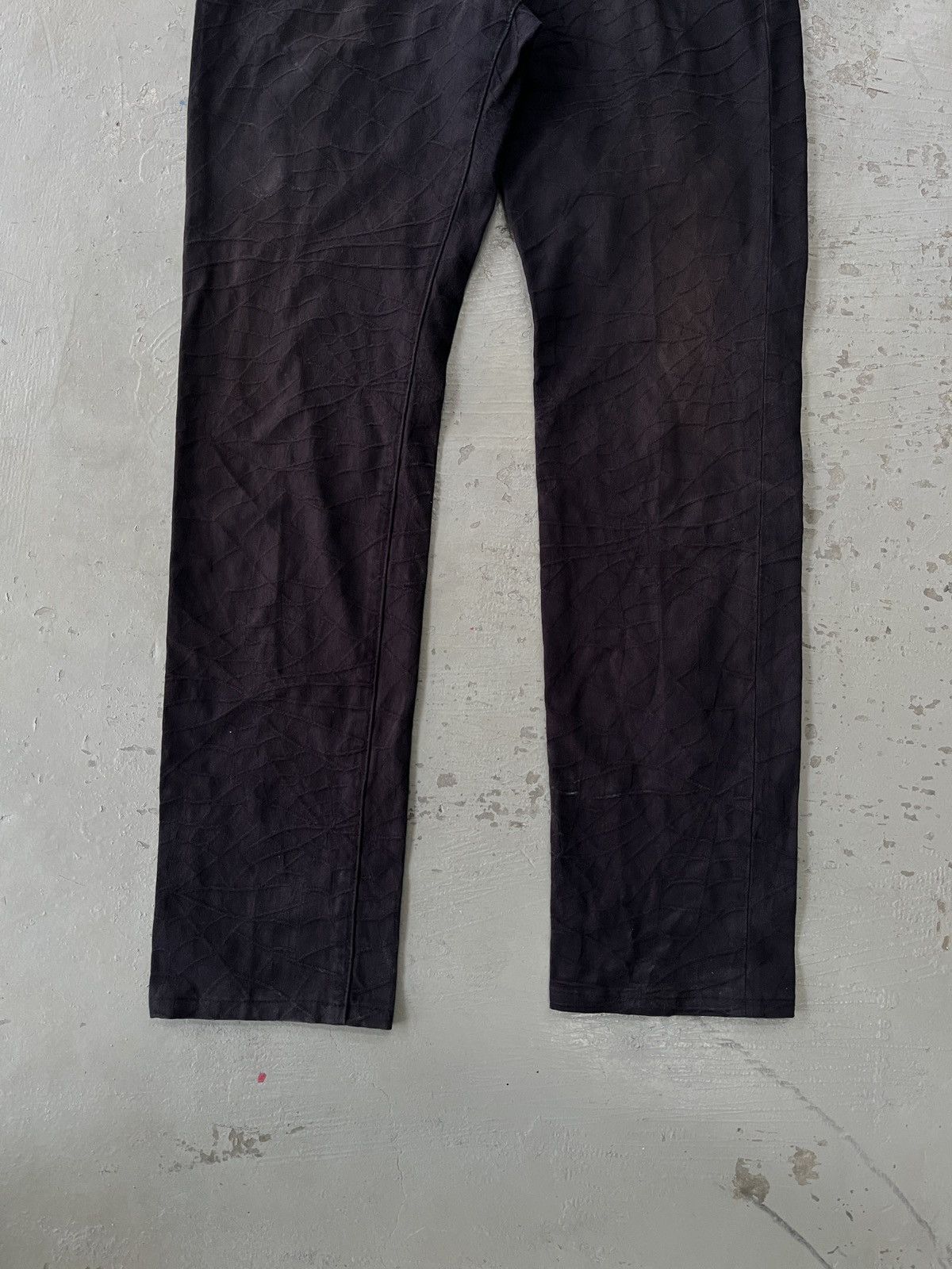 Lanvin Lanvin Faded Black Denim SpiderWeb Embroidered Detailing Size US 34 / EU 50 - 7 Thumbnail
