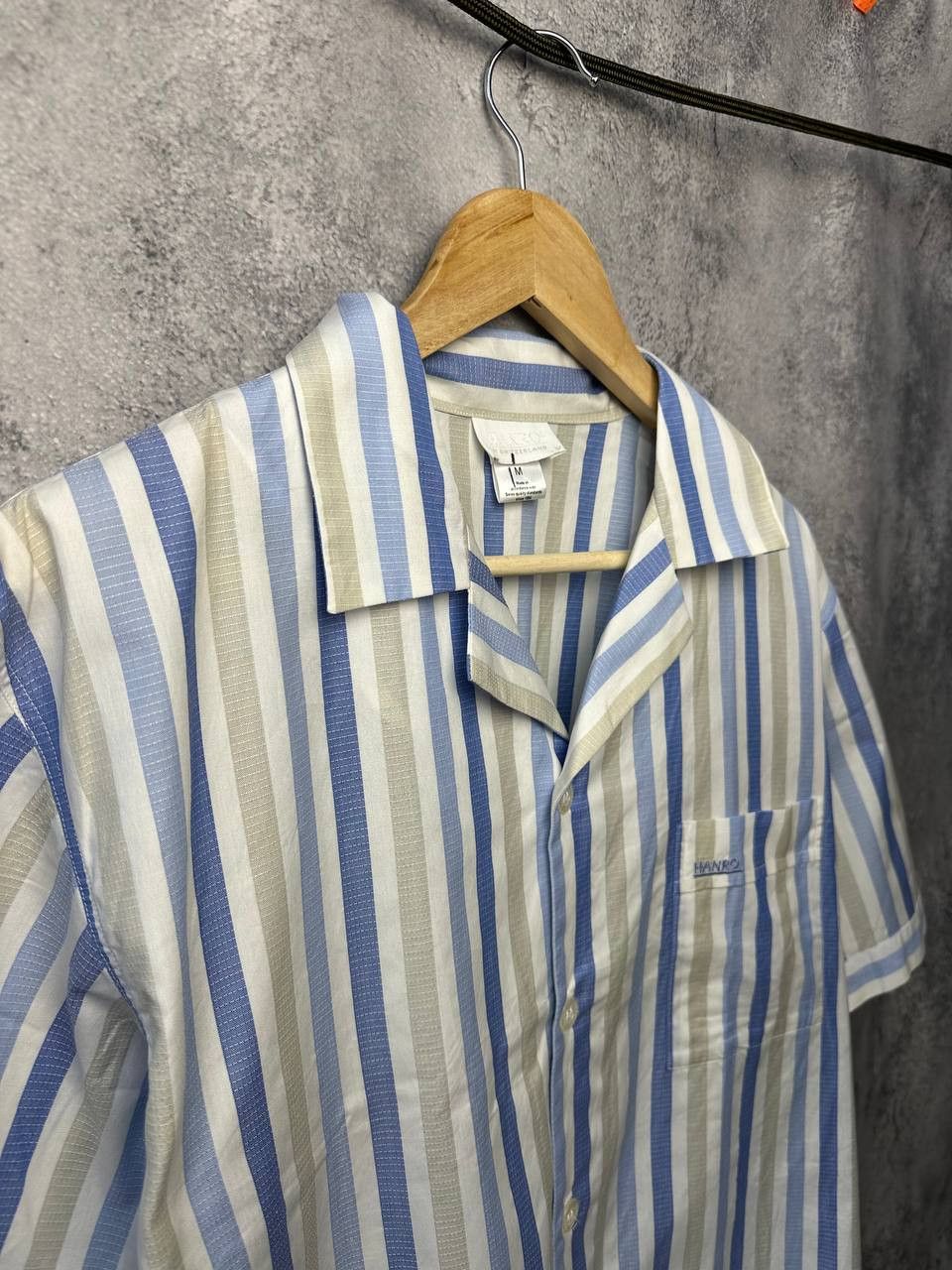 Hanro Hanro of Switzerland Vintage Striped Cotton Shirt Button Size US M / EU 48-50 / 2 - 4 Thumbnail