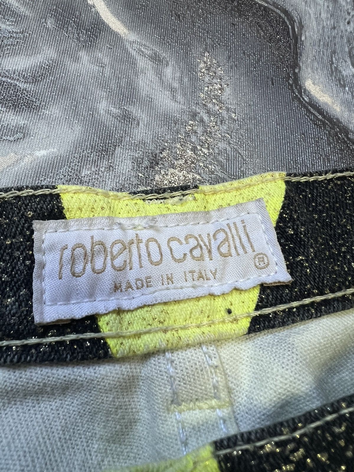 Roberto Cavalli Archive Roberto Cavalli Psychedelic Print Jeans Size 29" - 6 Thumbnail