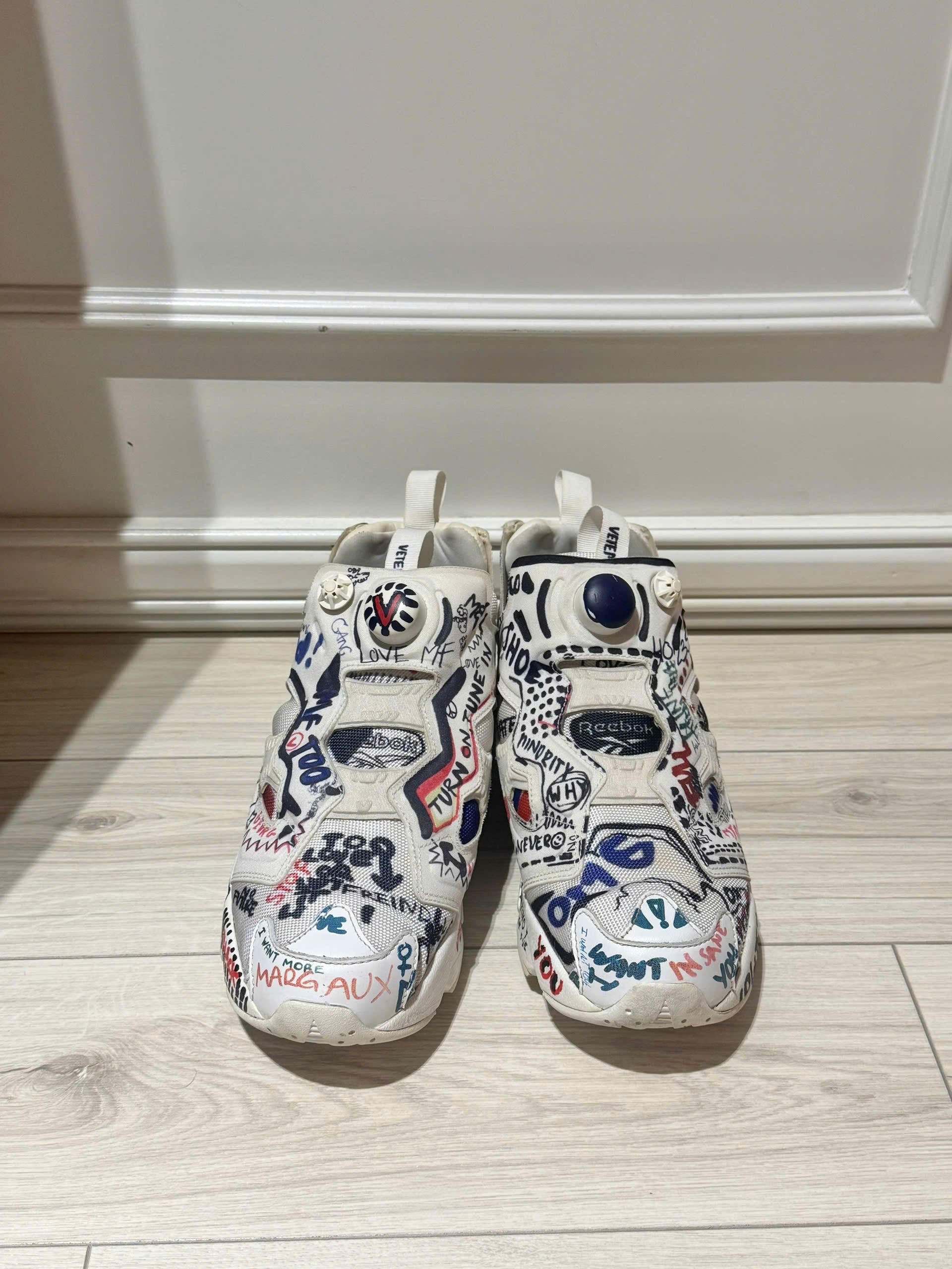 Vetements Reebok x Vetements Instapump Fury Graffiti Size 8 Size US 8 / EU 41 - 4 Thumbnail