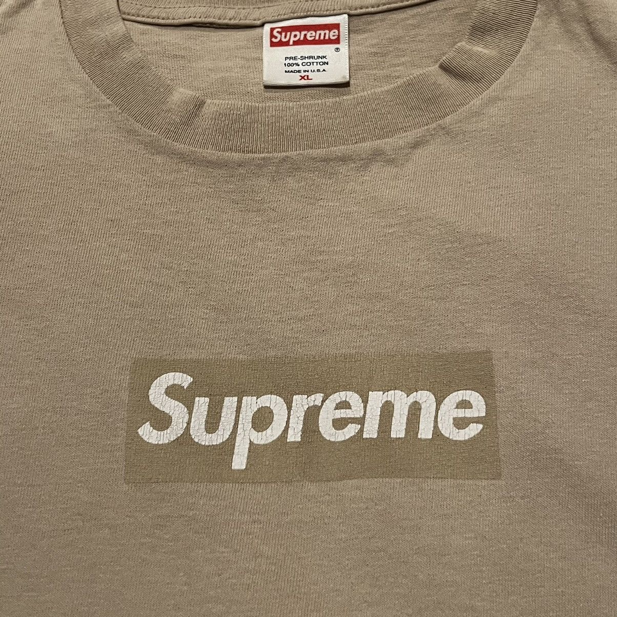 Supreme Supreme Tan Bogo Tan Box logo tee Sand bogo tonal 2003 tee Size US XL / EU 56 / 4 - 6 Thumbnail