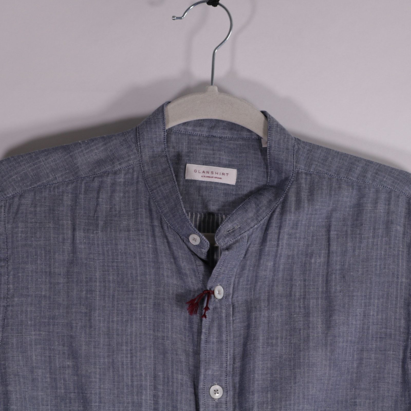 Glanshirt Glanshirt Cotton Grandad Mandarin Collar Shirt 38/15 Size US S / EU 44-46 / 1 - 2 Thumbnail