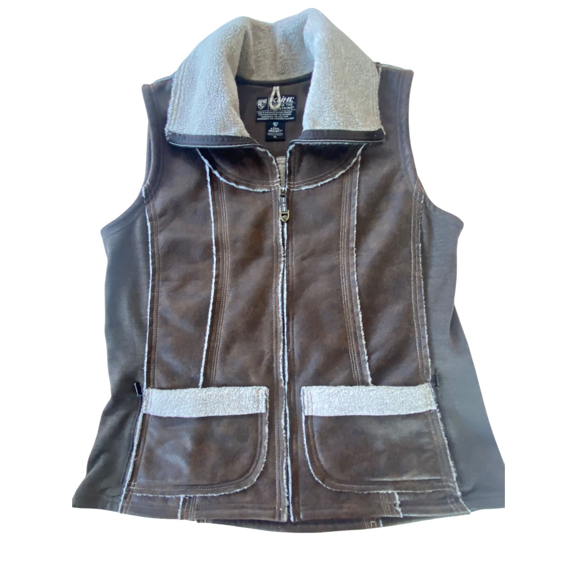 Kuhl Kuhl Women's XL Dani Sherpa Vest Brown MSRP$219 Worn Once! Size XL / US 12-14 / IT 48-50 - 2 Thumbnail