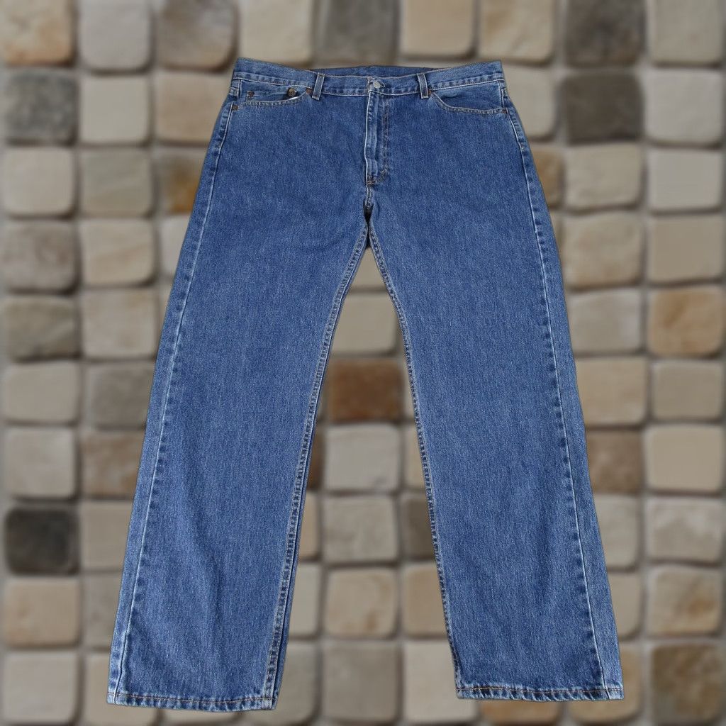 Levi's Levis 505 Jeans Mens 42 Medium Wash Denim Regular Fit Straight 42X32 Blue 505 Jeans Mens Regular 42 Medium Wash Denim Straight 42X32 Size US 42 / EU 58 - 1 Thumbnail