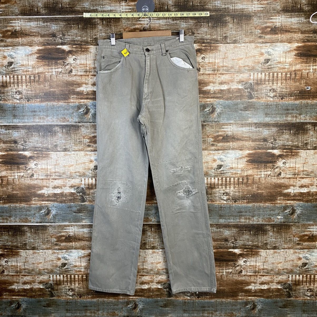 Wrangler DL Wrangler Gray ripped distressed cargo Casual Pants #C776 Size US 32 / EU 48 - 1 Thumbnail