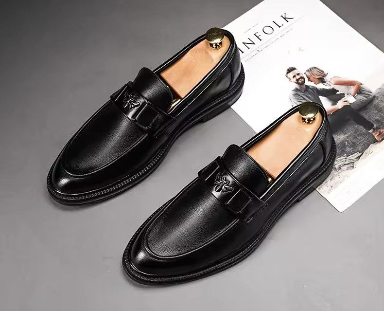 Designer × Other Casual Real Leather Genuine Solid Slip On Loafers Size US 11 / EU 44 - 2 Thumbnail