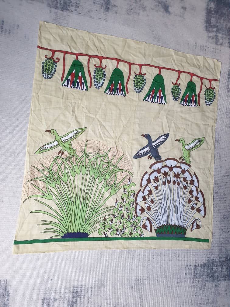 Japanese Brand Unammed Bird and abstract scarves Size ONE SIZE - 7 Thumbnail
