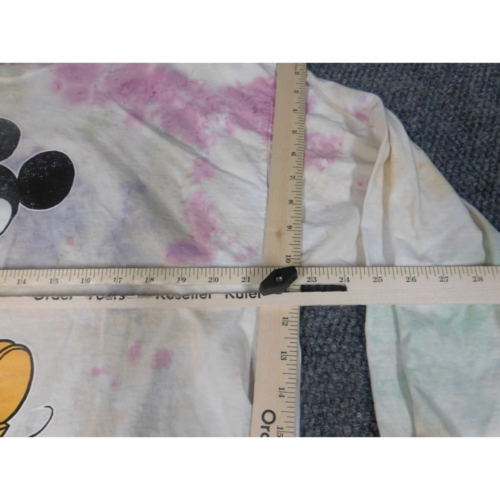 Disney Mickey Mouse Disney Shirt XL Blue Tie-Dye Long Sleeve Crew Neck Womens Regular T-Shirt Casual Size XL / US 12-14 / IT 48-50 - 5 Thumbnail
