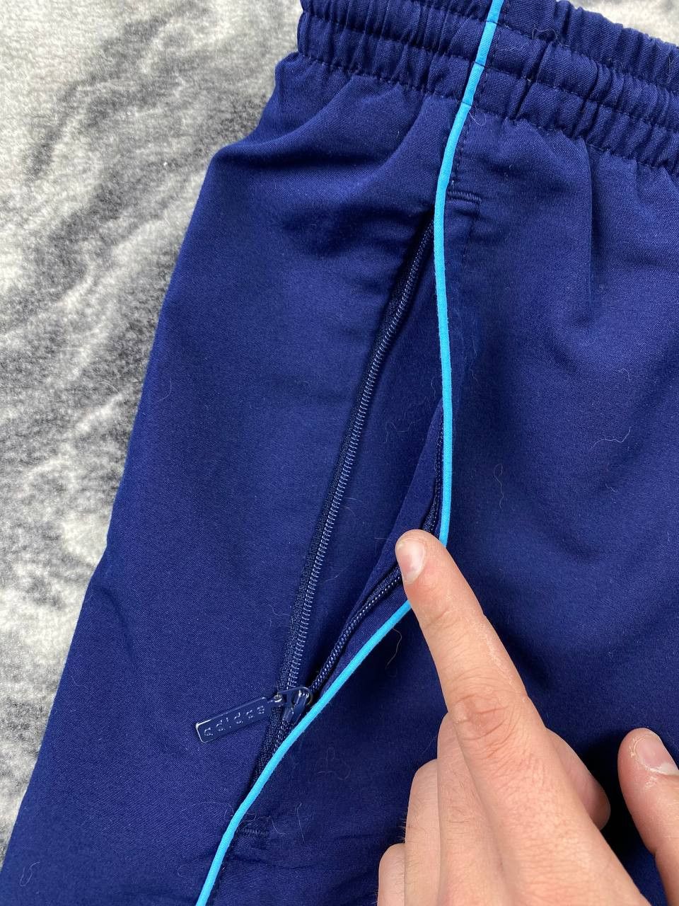 Adidas Adidas Marseille Olympique 00s Nylon Track Pants Size US 30 / EU 46 - 8 Thumbnail