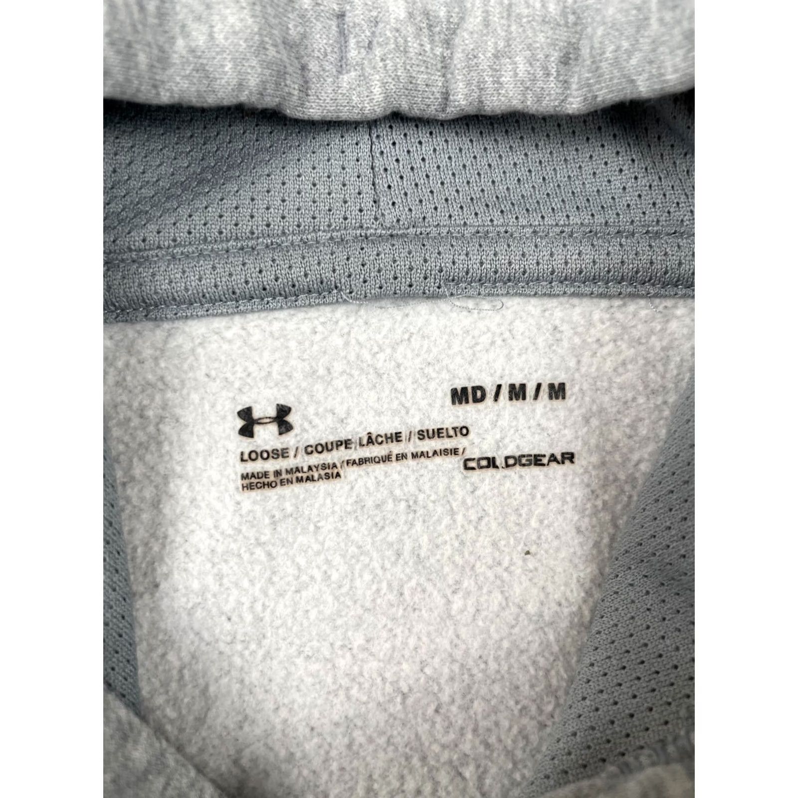 Under Armour Under Armour Hoodie Mens Medium Loose Gray Coldgear Fleece Pullover Sweatshirt Shirt Hoodie Mens Medium Gray Coldgear Fleece Pullover Sweatshirt Size US M / EU 48-50 / 2 - 4 Thumbnail