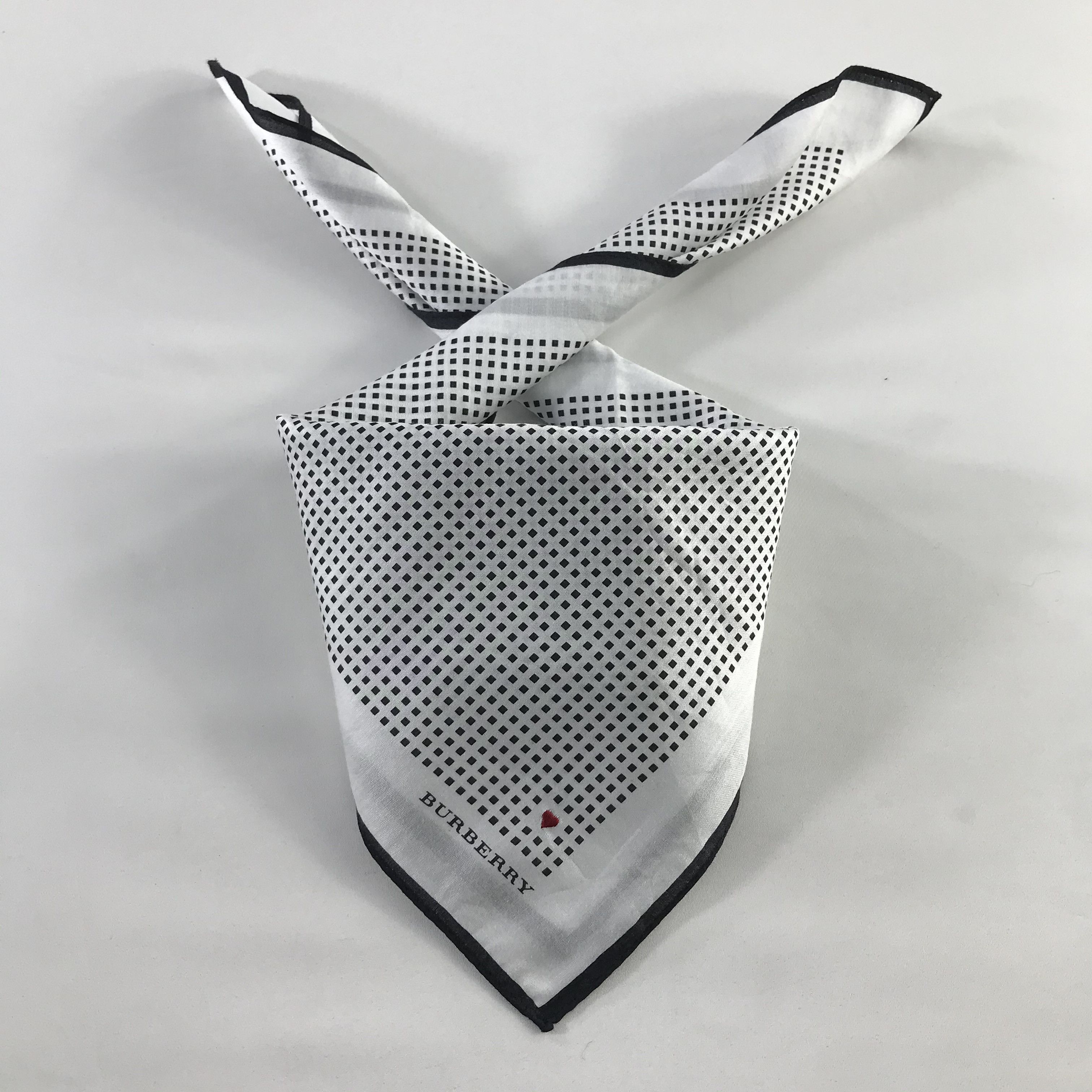 Burberry × Vintage Burberry Bandana / Handkerchief / Neckerchief - S534 Size ONE SIZE - 3 Thumbnail