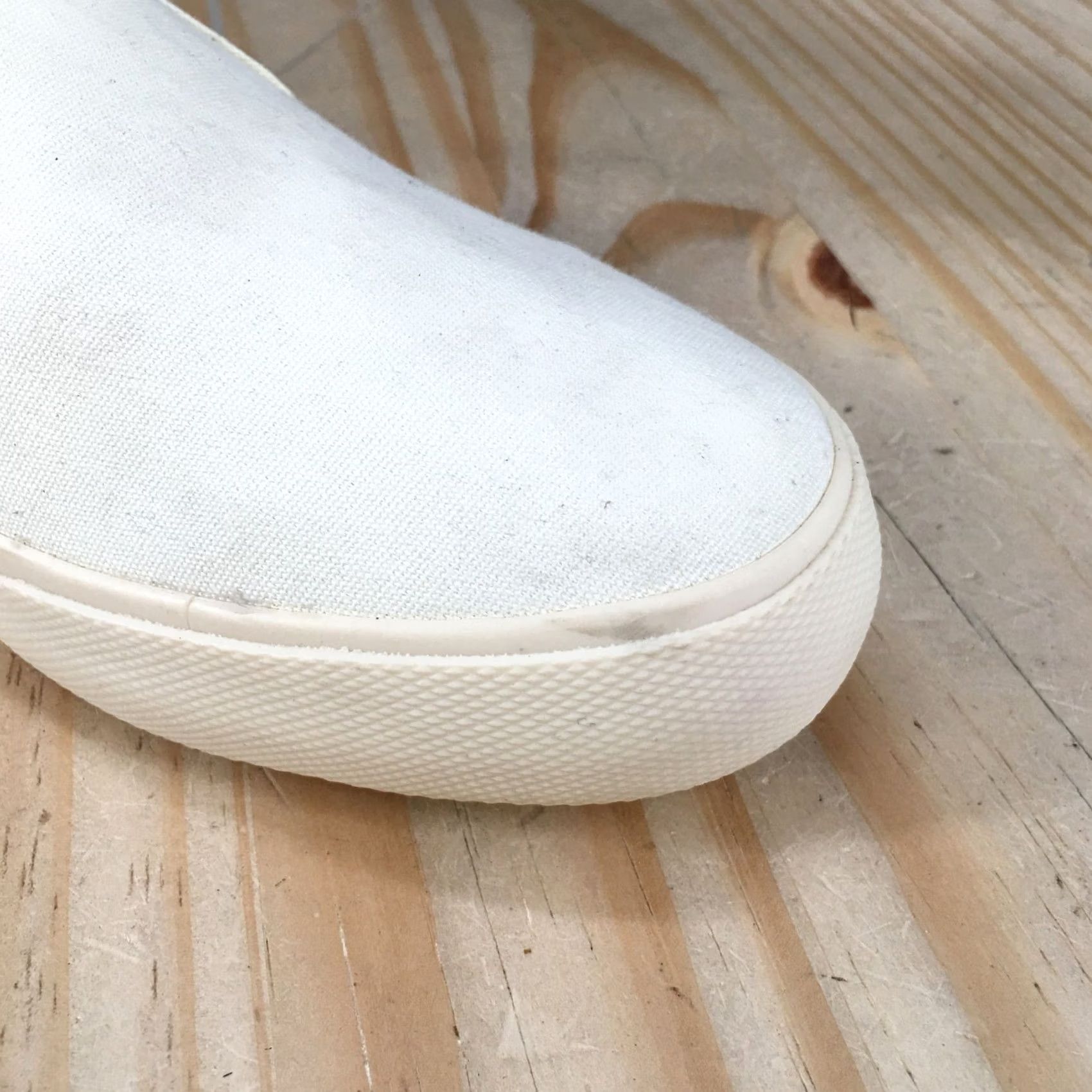 Vintage A New Day Shoes Womens 6 Casual Comfort Slip On Low Top Sneakers White Canvas Size M / US 6-8 / IT 42-44 - 5 Thumbnail