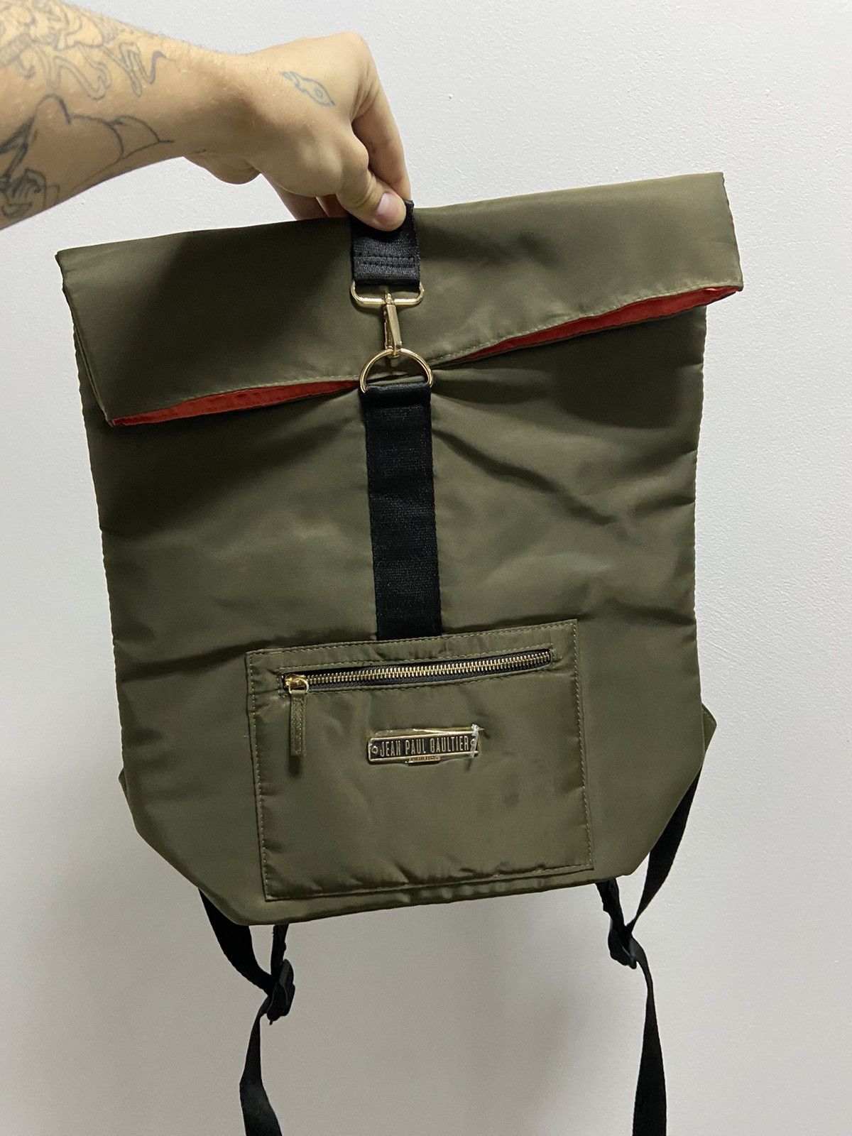 Jean Paul Gaultier × Vintage Jean Paul Gaultier Parfums Bag Backpack Vintage Size ONE SIZE - 1 Thumbnail