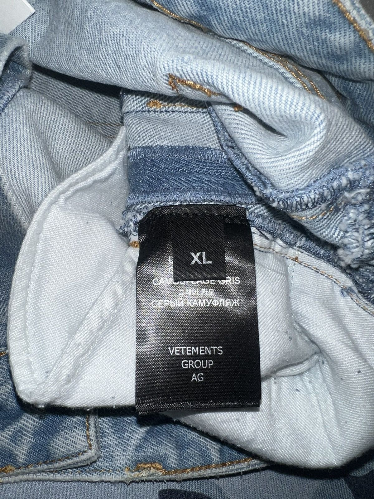 Vetements Camo Big Shape Jeans Size US 38 / EU 54 - 18 Thumbnail