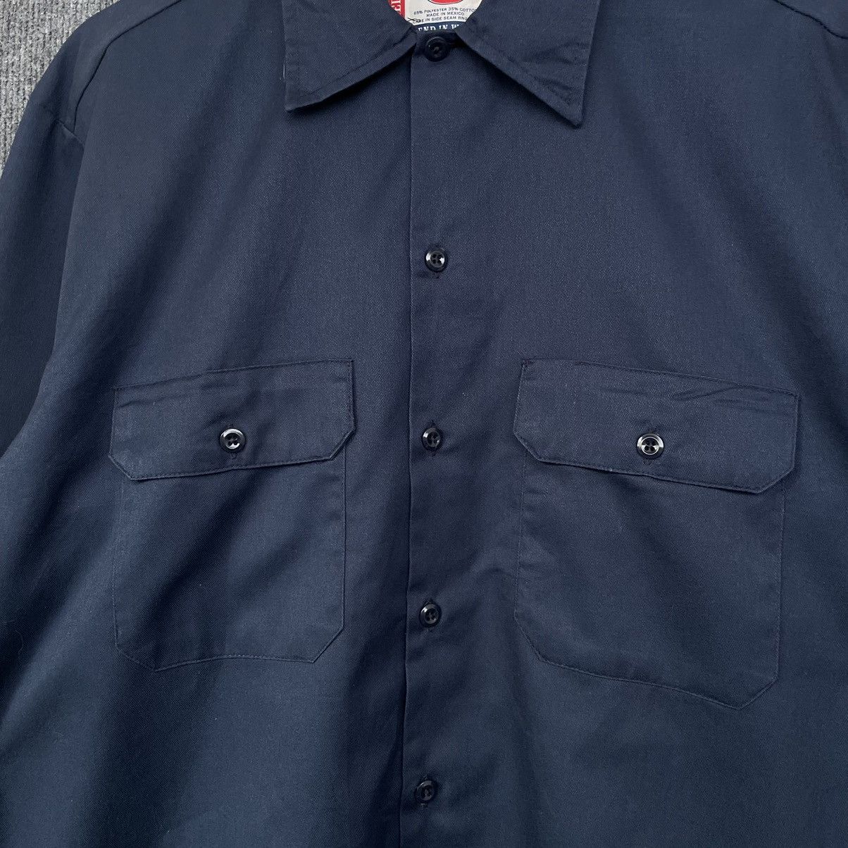 Dickies × Vintage Vintage Dickies Double Pocket Work Shirt Size US L / EU 52-54 / 3 - 2 Thumbnail