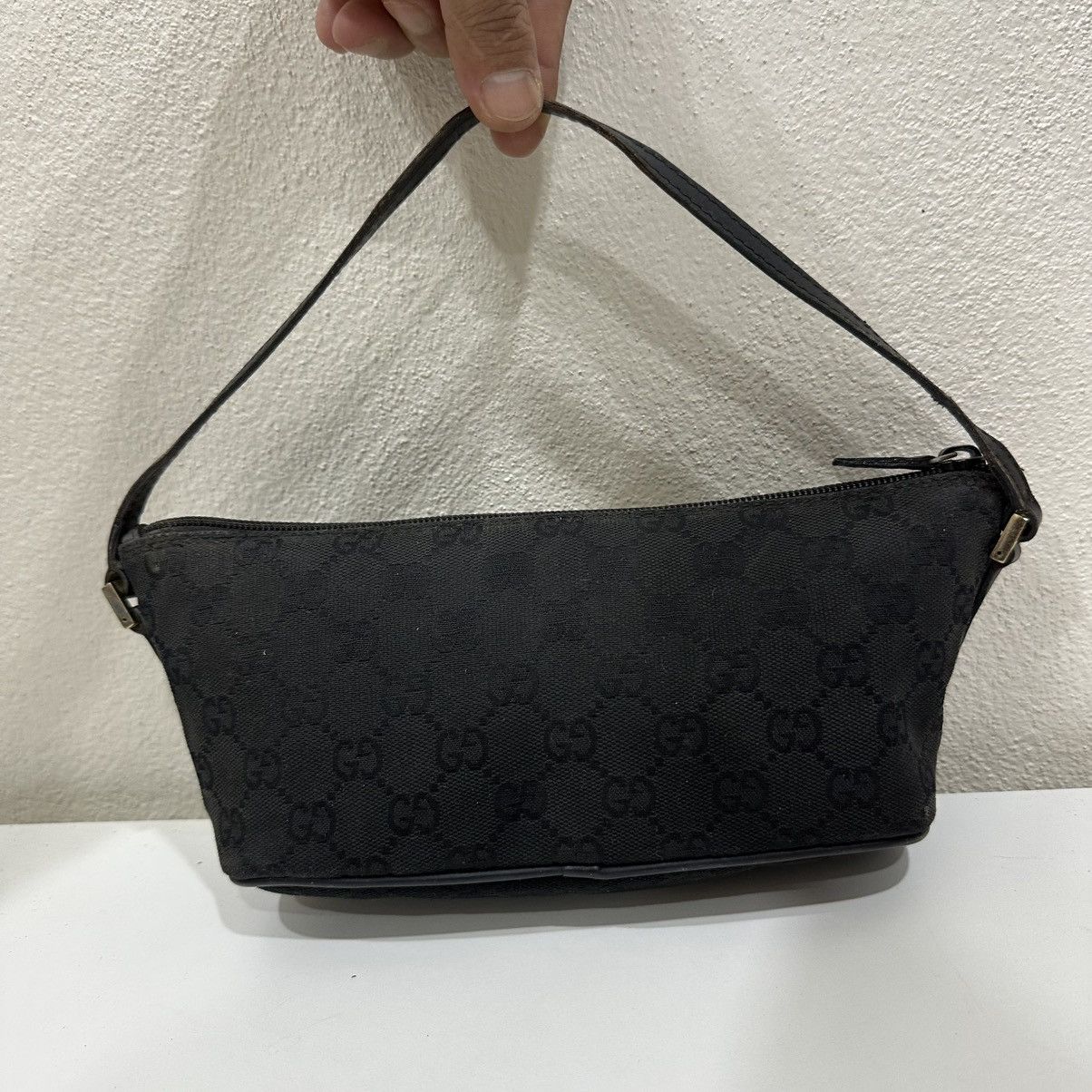 Gucci GUCCI GG BOAT CANVAS MONOGRAM POCHETTE BAG 10 Size ONE SIZE - 3 Thumbnail