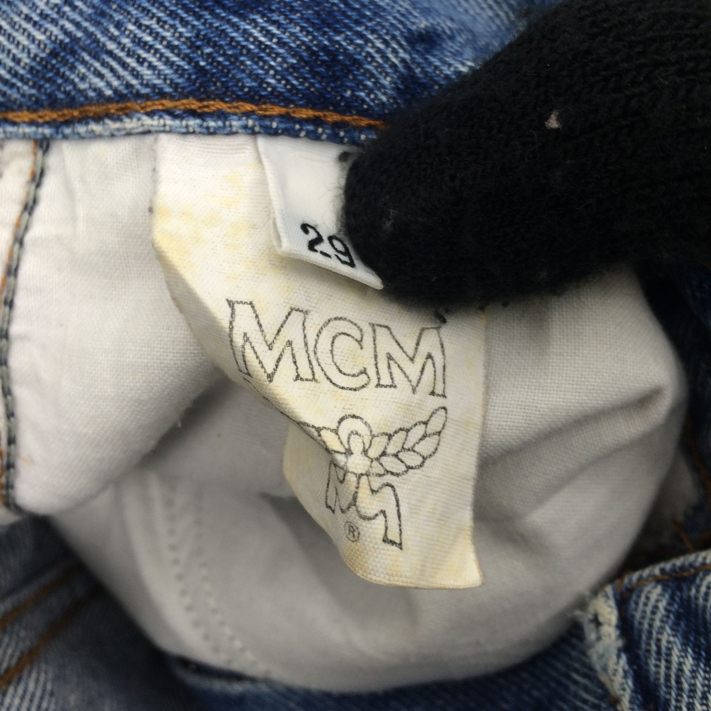 MCM × Vintage x162 MCM ITALY VTG HIGH WAIST JEANS Size 29" - 8 Thumbnail