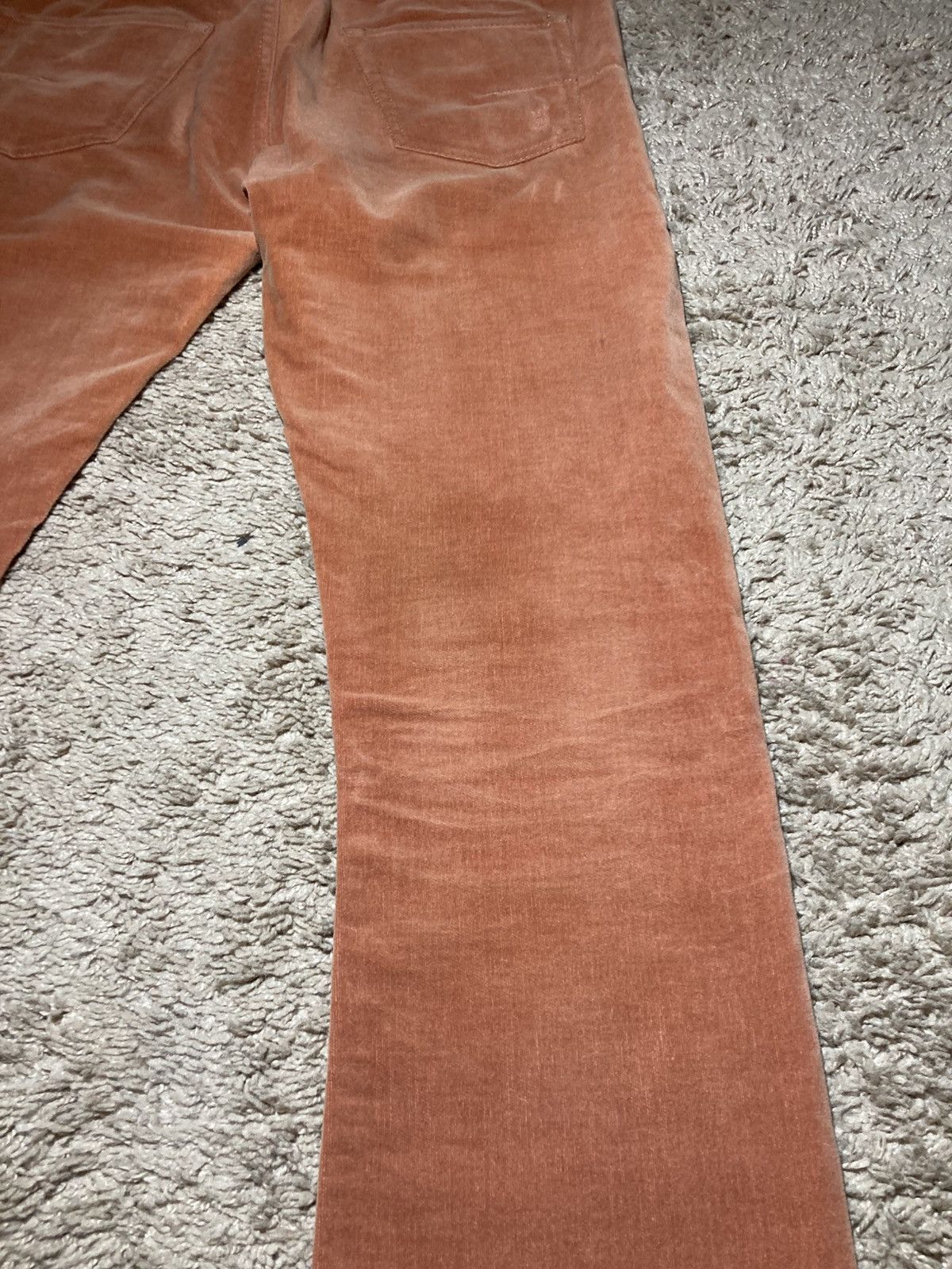 Dior AW05 Dior Velvet Peach Semi Flare Jeans Skinny 2005 Hedi Size US 27 - 15 Thumbnail
