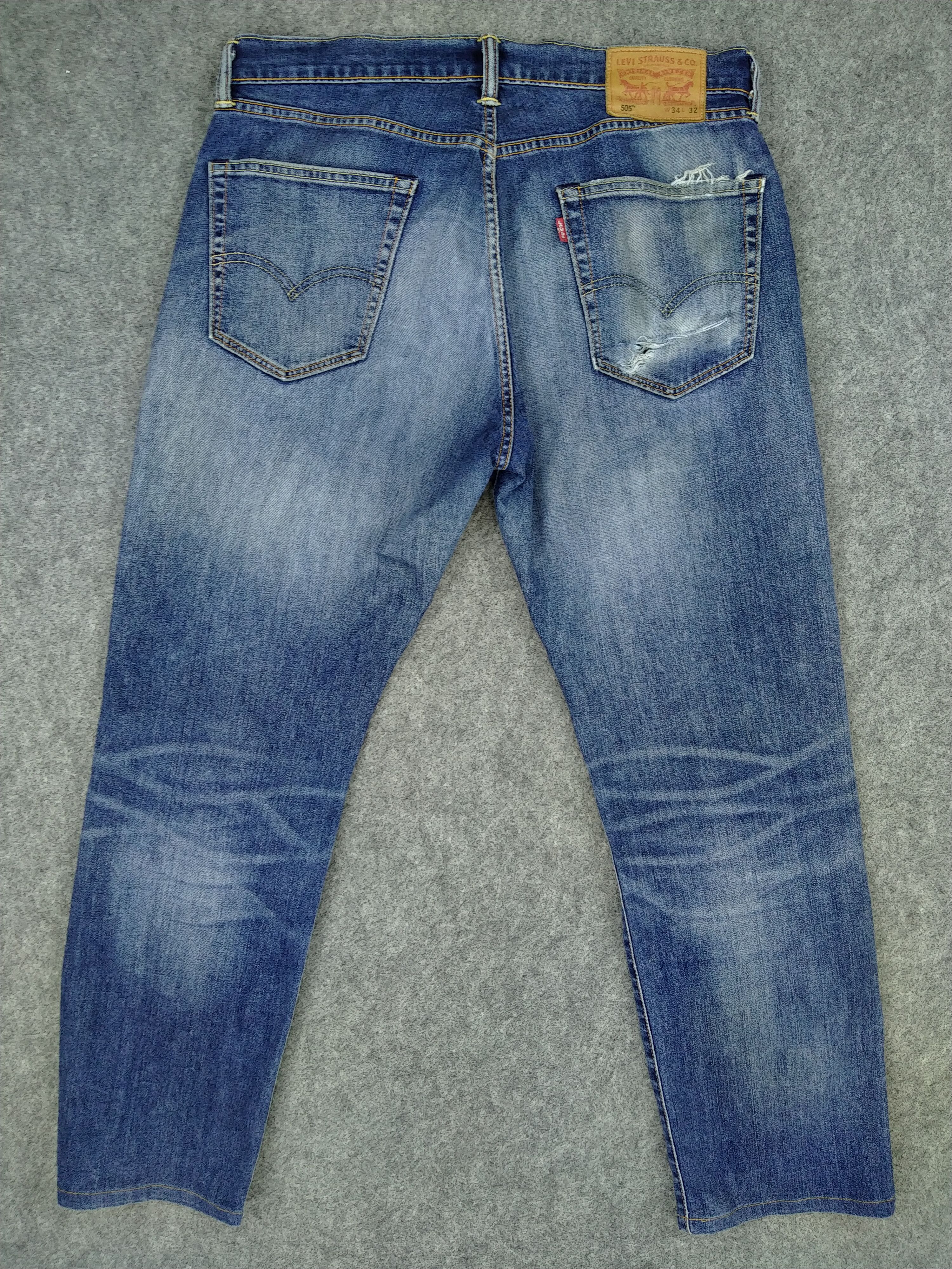 Levi's Vintage Levi's 505 Faded Blue Denim 34 x 29 -JN670 Size US 34 / EU 50 - 2 Thumbnail
