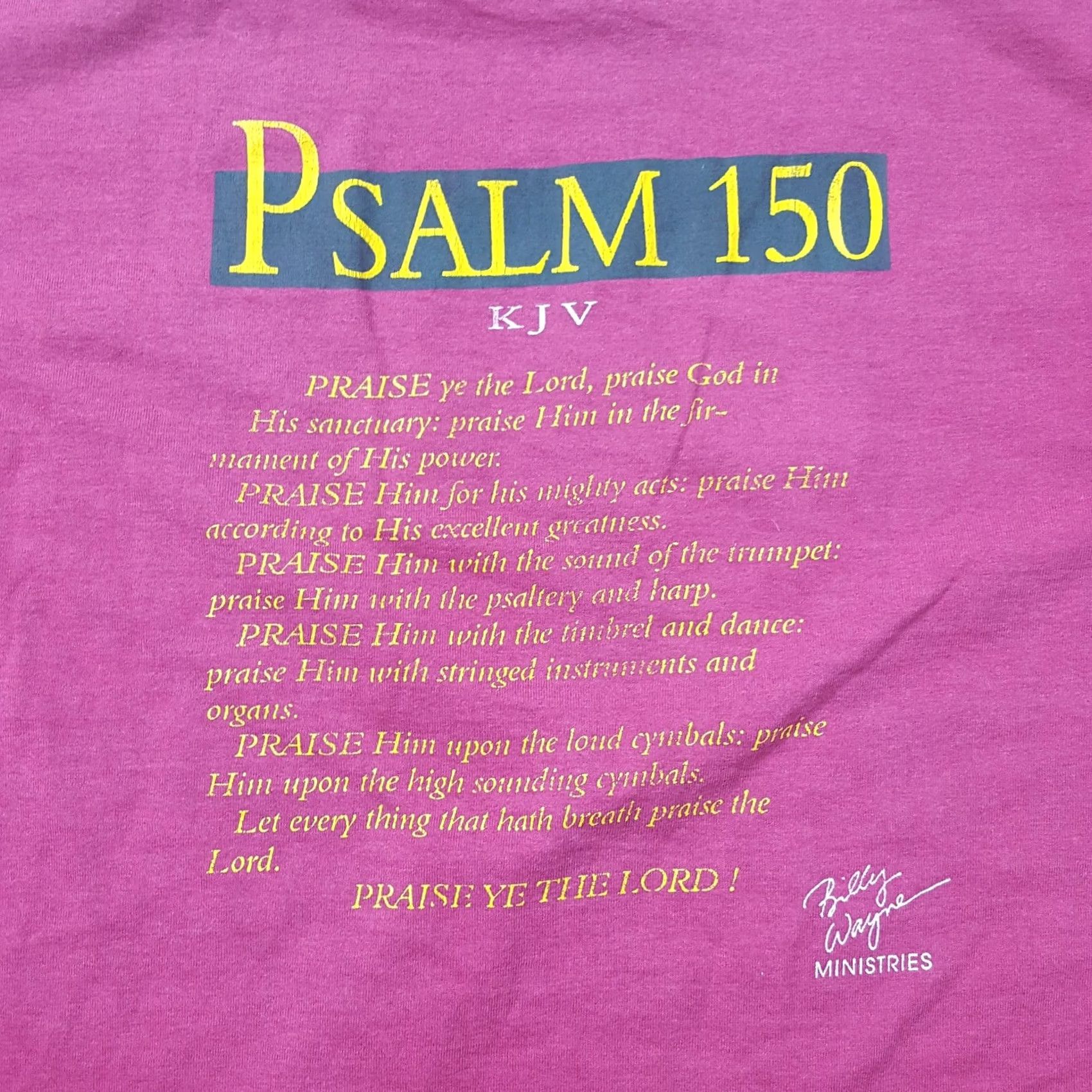 Fruit Of The Loom VINTAGE Hymns Men's T-Shirt Short Sleeve Jesus Religious 90s Retro USA Psalm Red Size S Fruit of the Loom Size US S / EU 44-46 / 1 - 6 Thumbnail