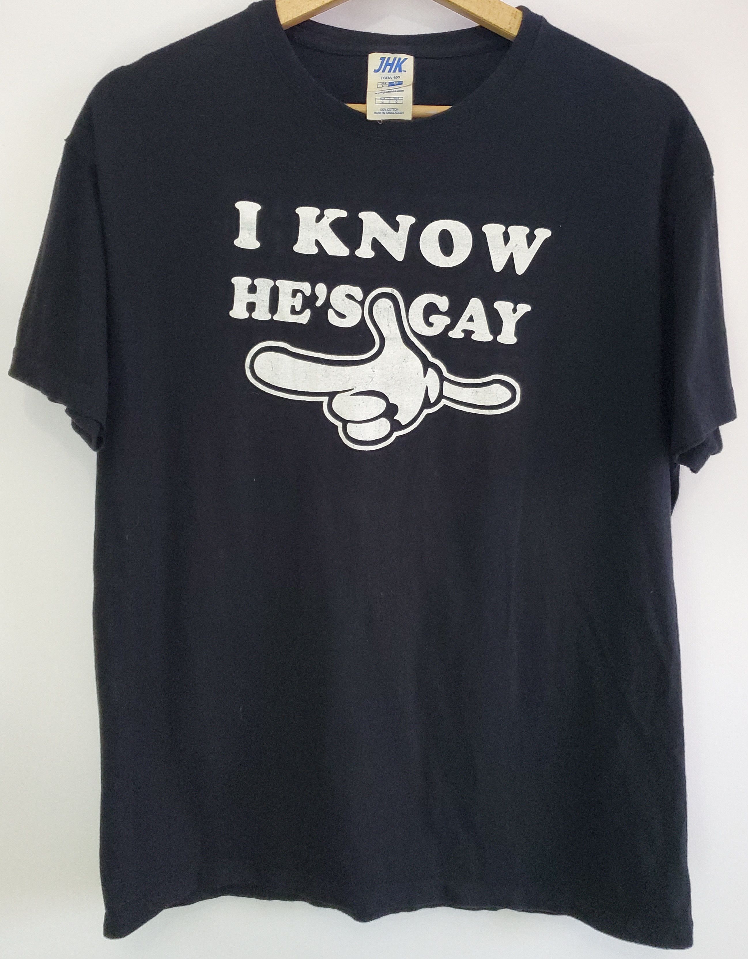 Vintage Vintage Y2K "I Know He’s Gay " FUNNY Tee size L Size US L / EU 52-54 / 3 - 1 Thumbnail